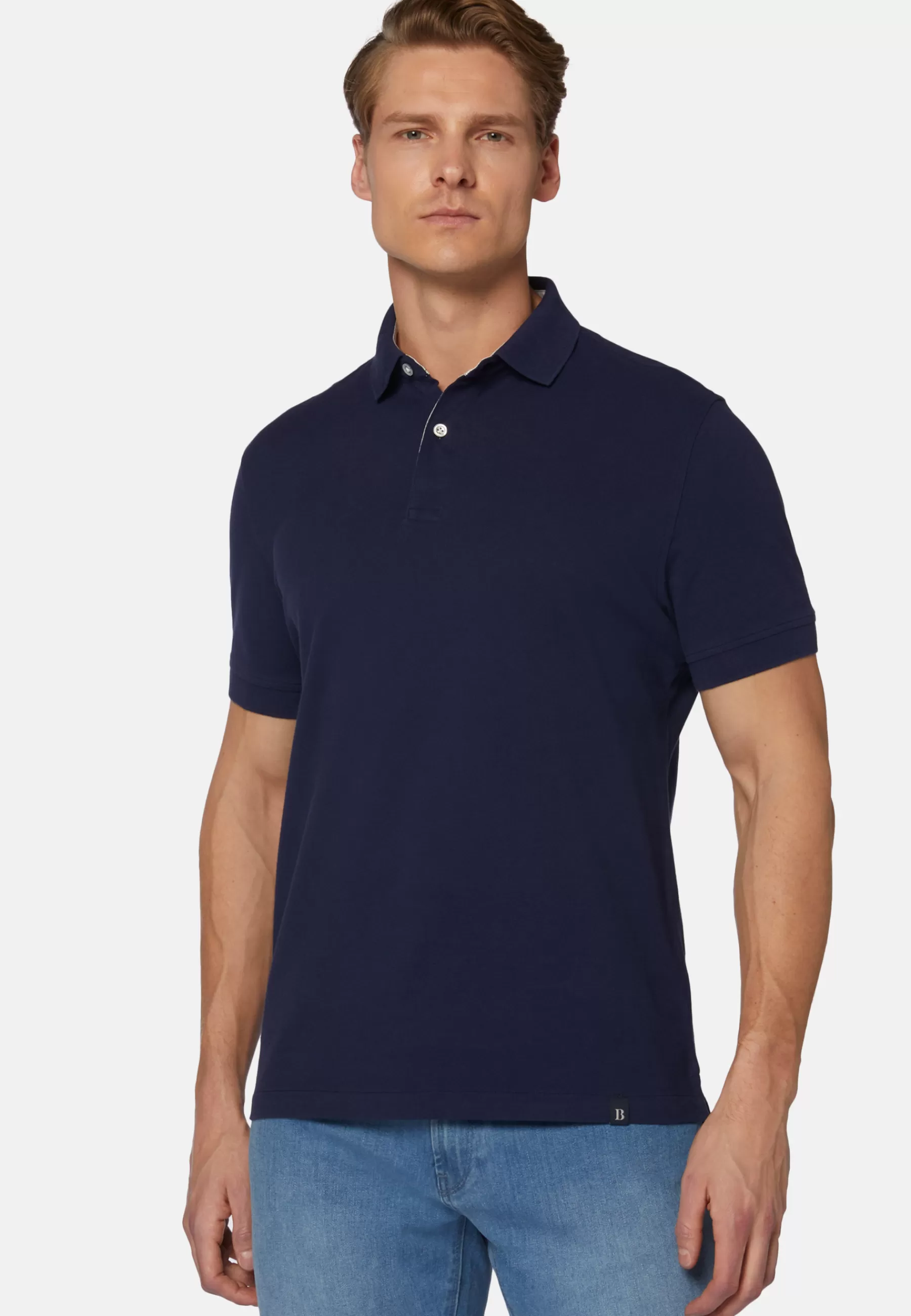 Polo Shirts and T-shirts | Must-Have^Boggi Milano Regular Fit Cotton Pique Polo Shirt Navy blue