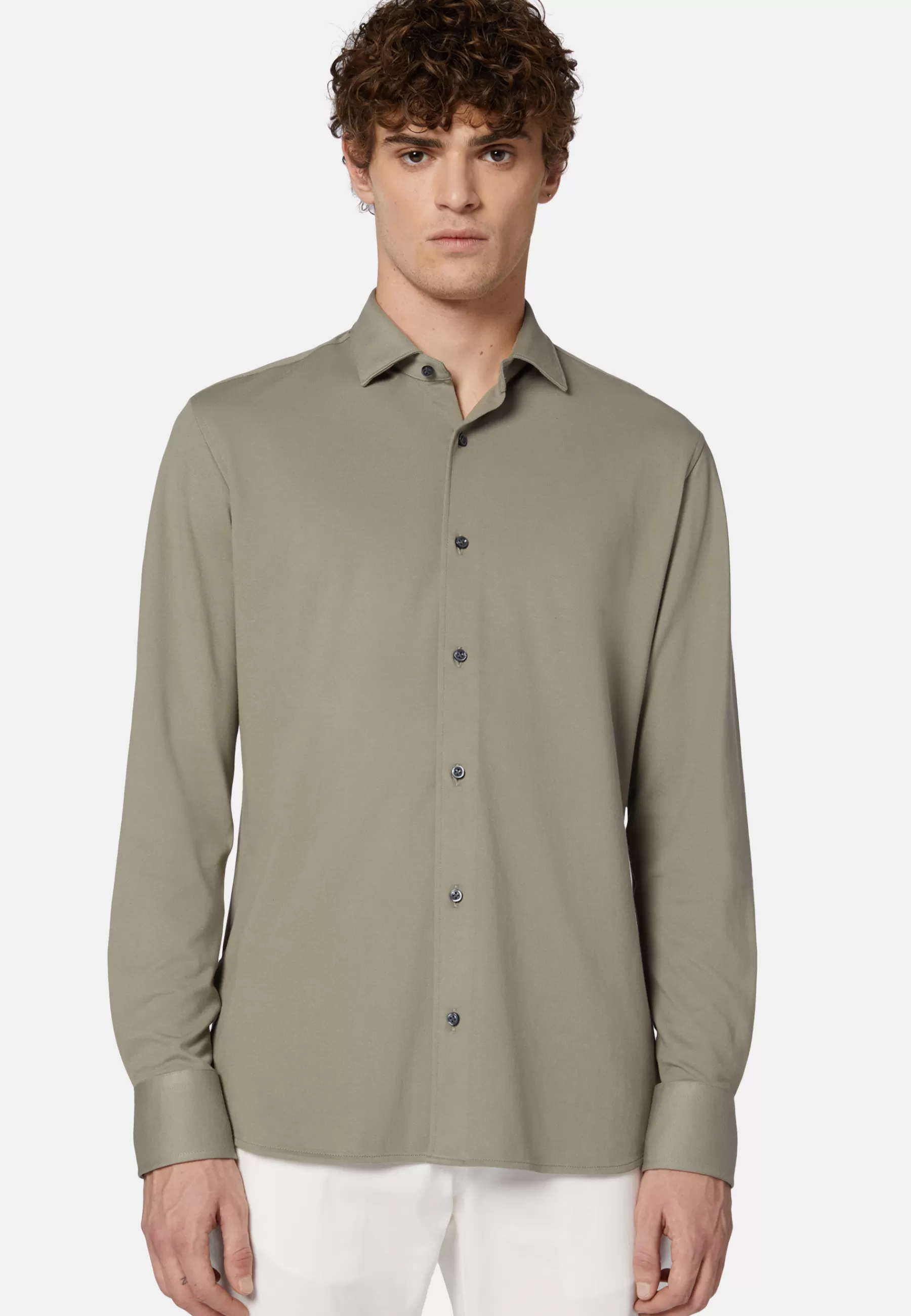 Polo Shirts^Boggi Milano Regular Fit Performance Pique Polo Shirt Military Green