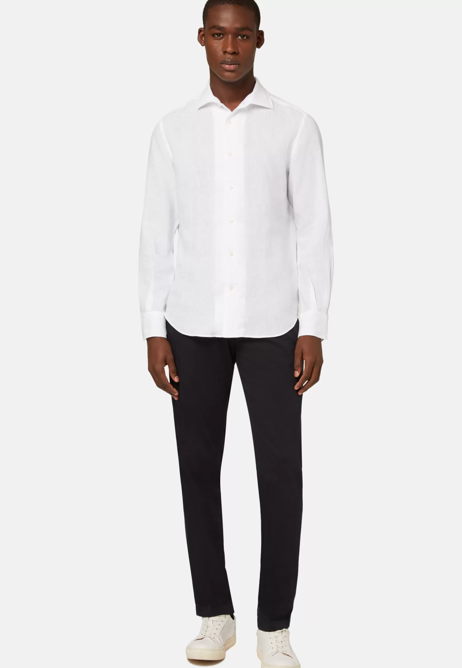 Dress Shirts | Must-Have^Boggi Milano Regular Fit Linen Shirt White