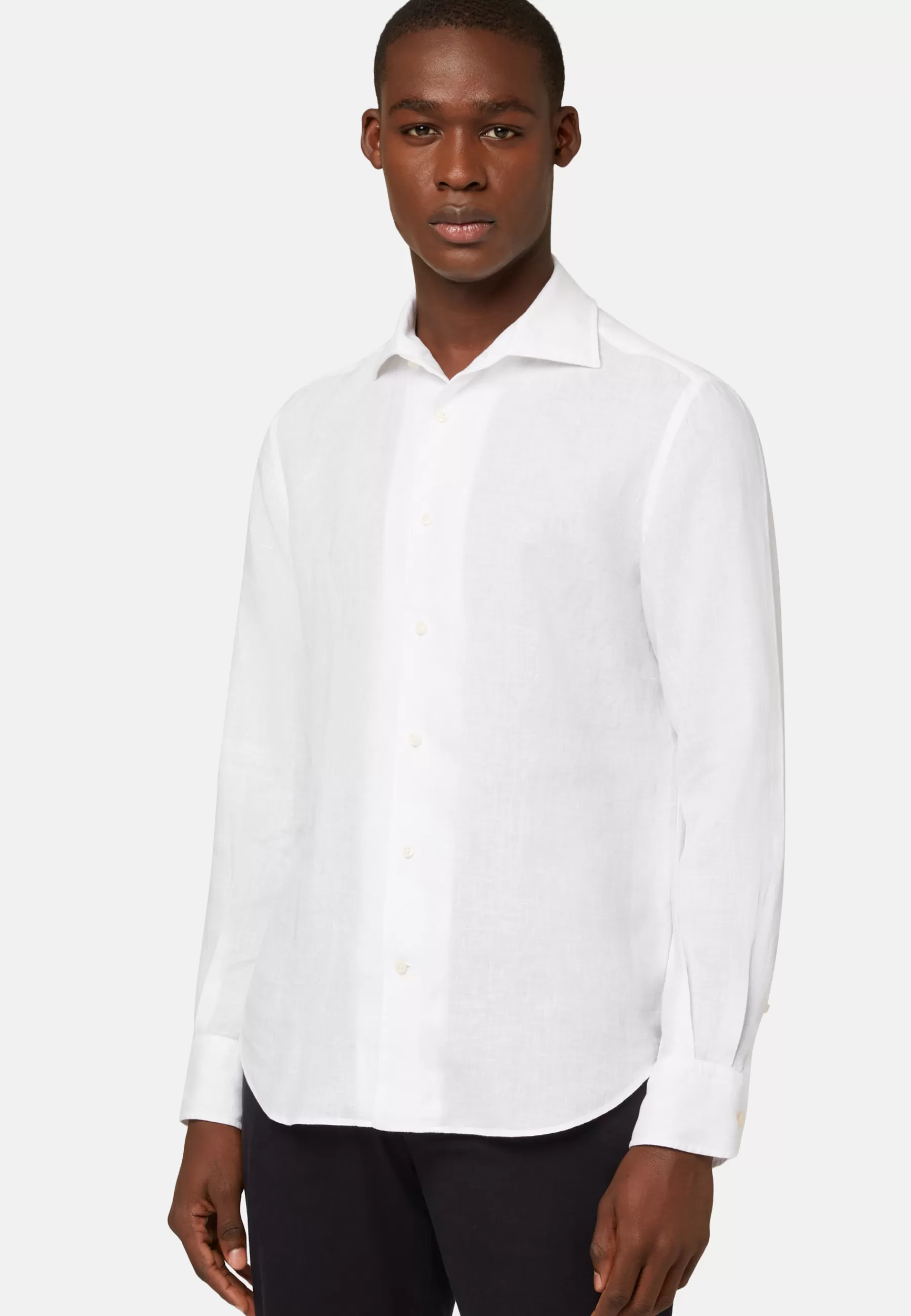 Dress Shirts | Must-Have^Boggi Milano Regular Fit Linen Shirt White