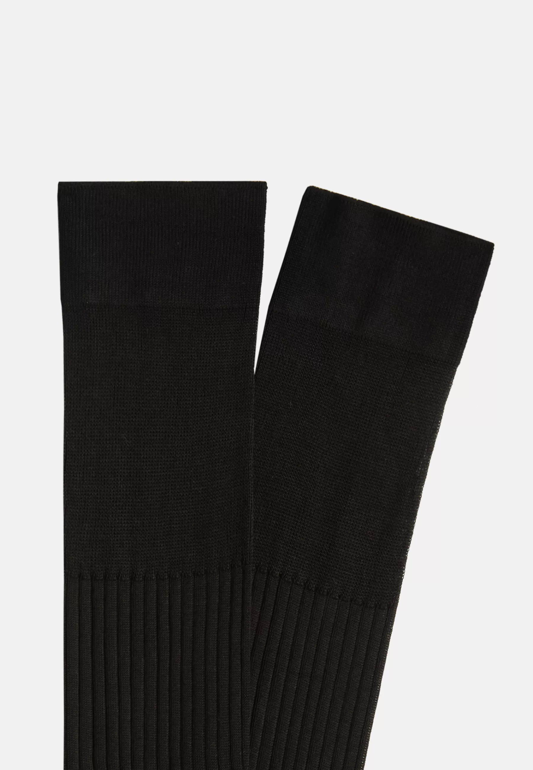 Socks^Boggi Milano Ribbed Cotton Socks Black