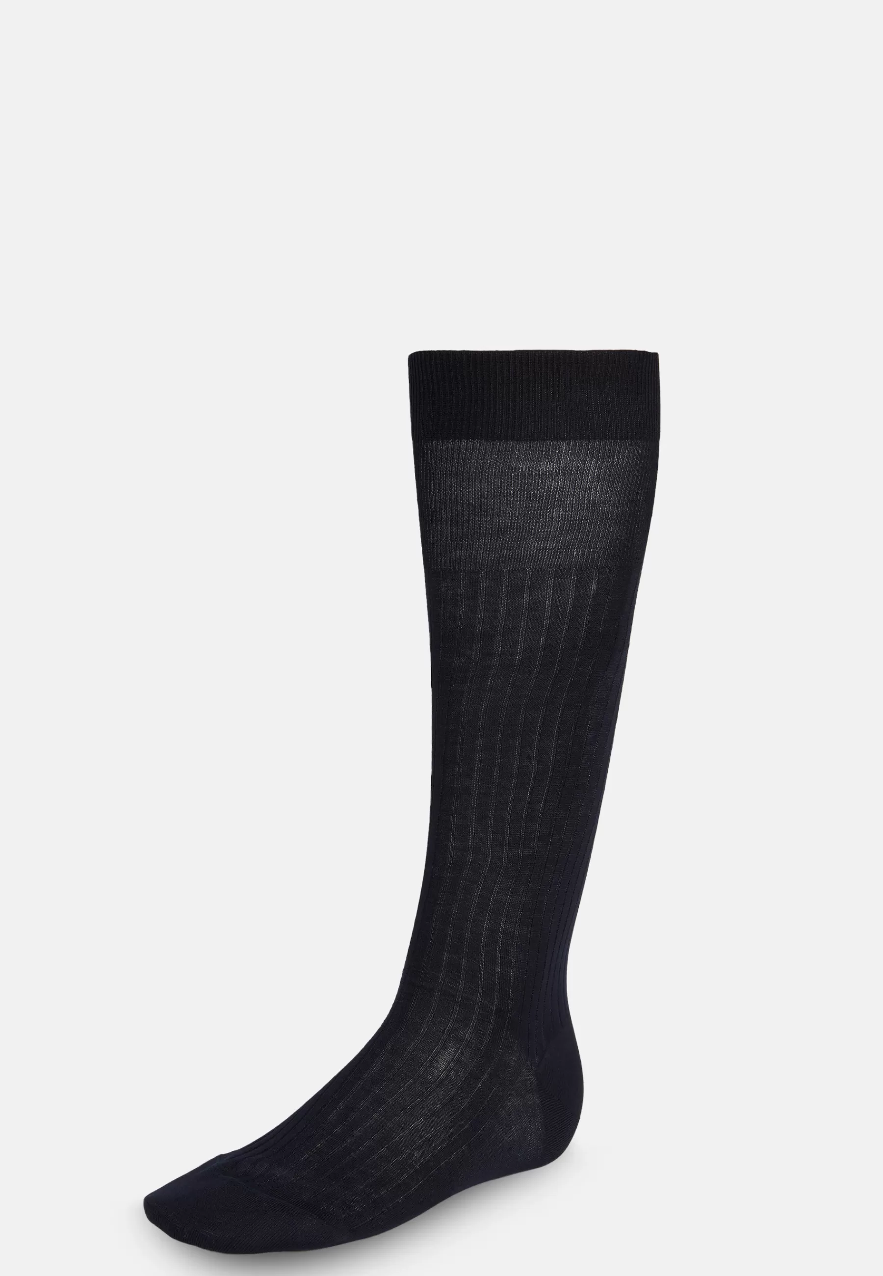 Socks^Boggi Milano Ribbed Cotton Socks Blue