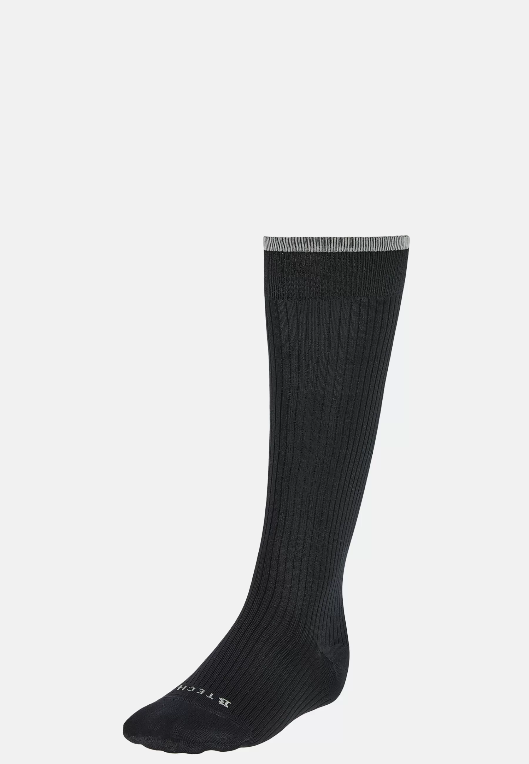 Socks^Boggi Milano Ribbed Pattern Socks In Technical Yarn Dark Grey