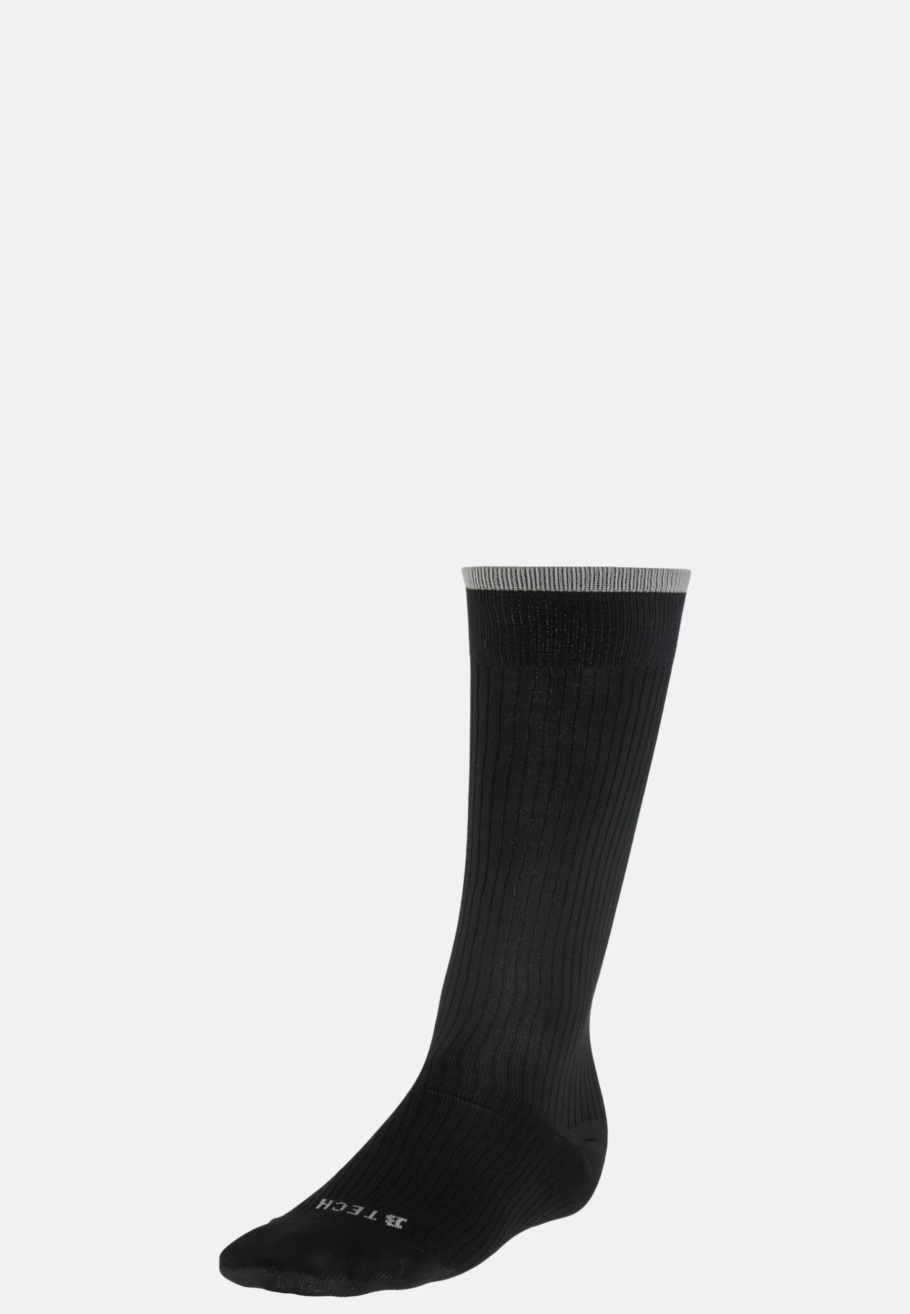 Socks^Boggi Milano Ribbed Pattern Socks In Technical Yarn Dark Grey