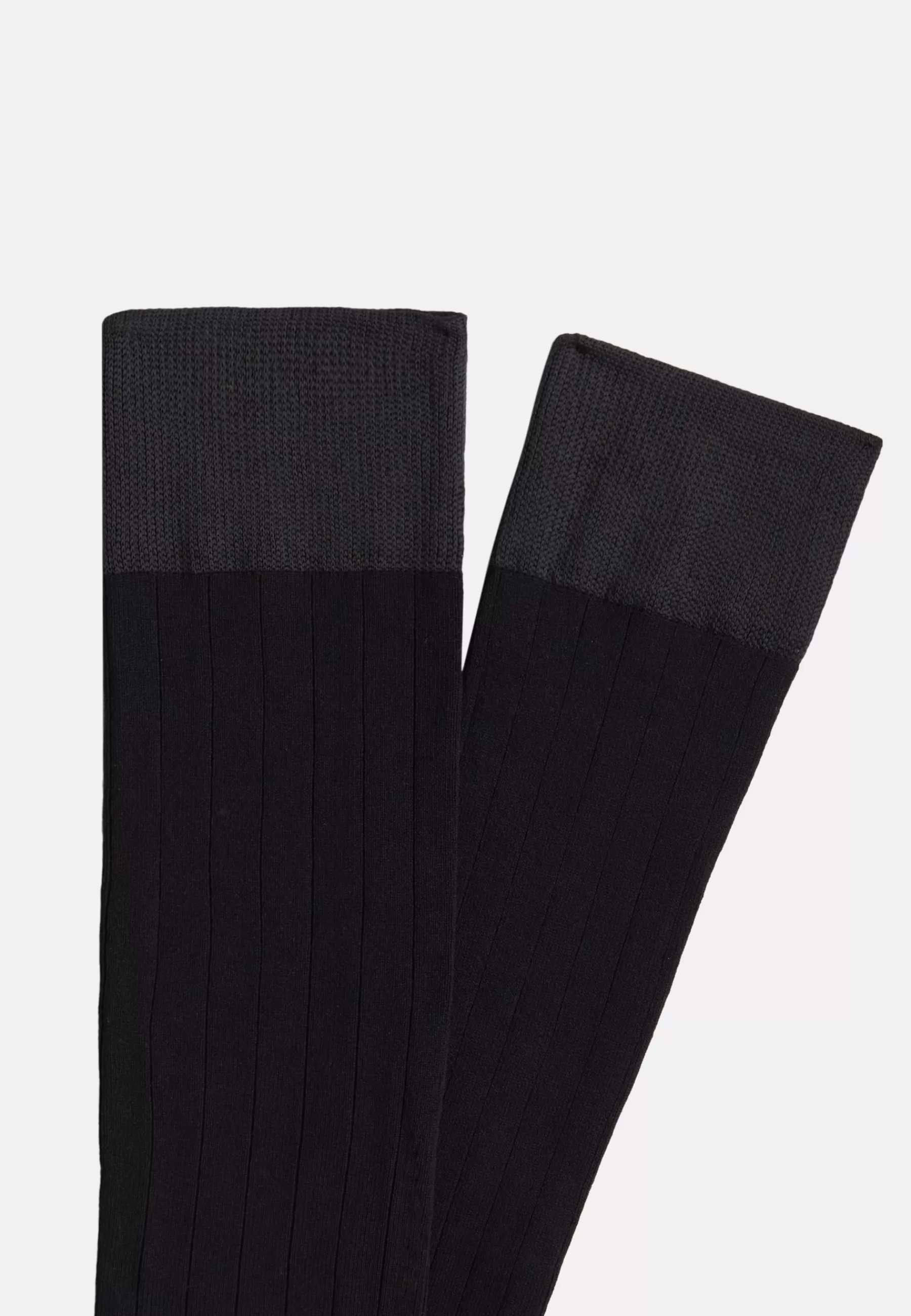 Socks^Boggi Milano Ribbed Socks In Performance Yarn Navy blue