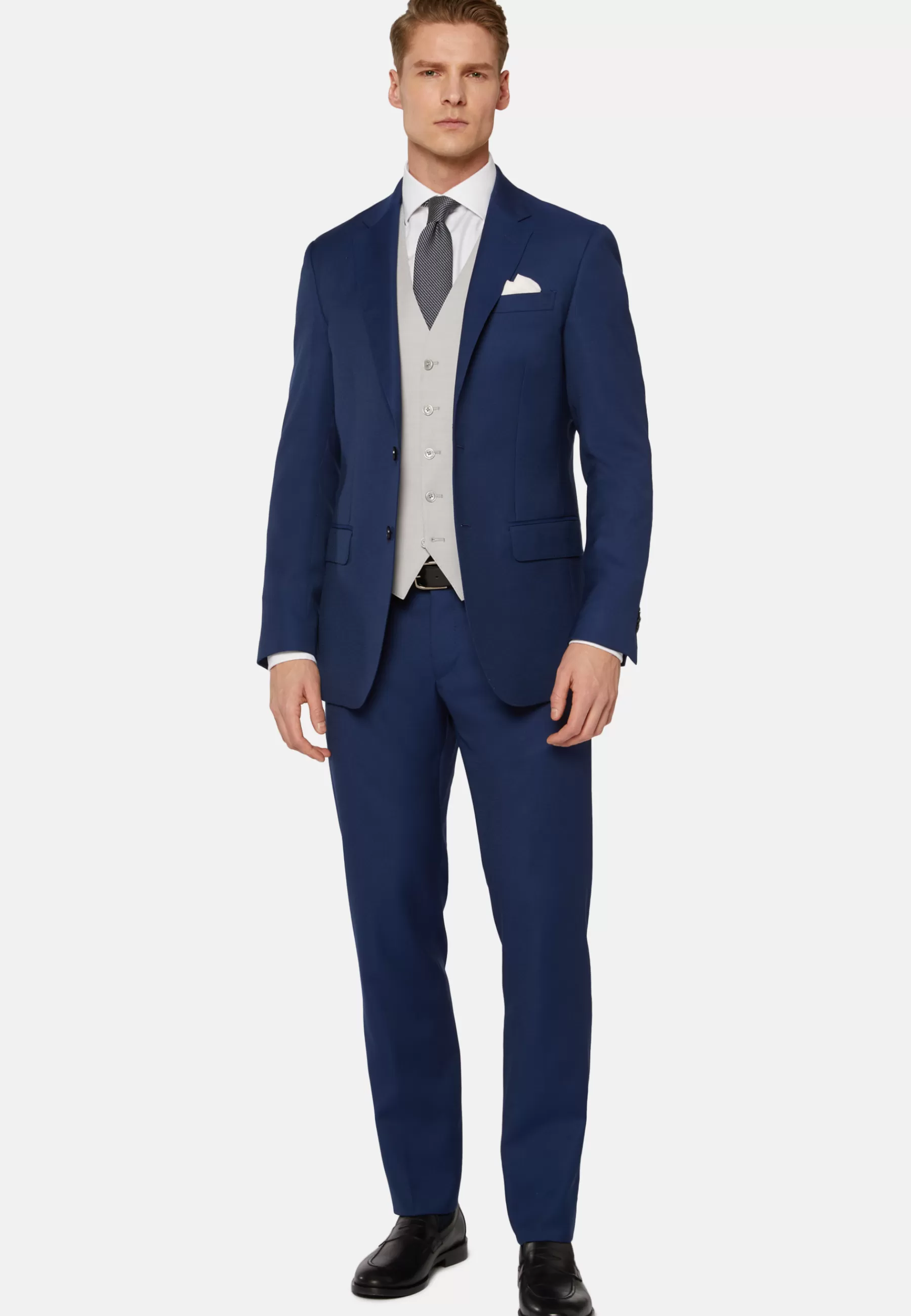 Suits^Boggi Milano Suit In Pure Wool Royal blue