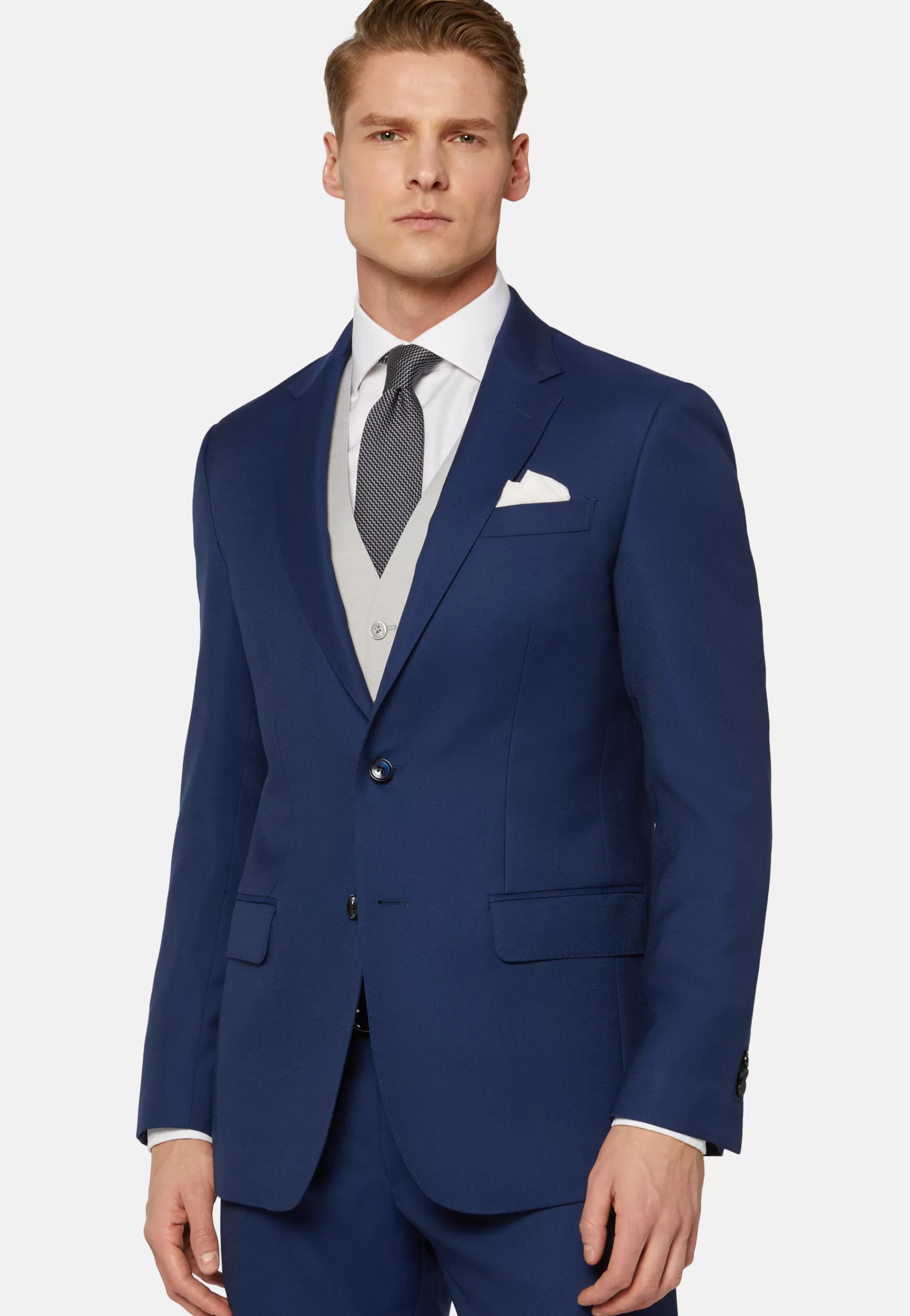 Suits^Boggi Milano Suit In Pure Wool Royal blue