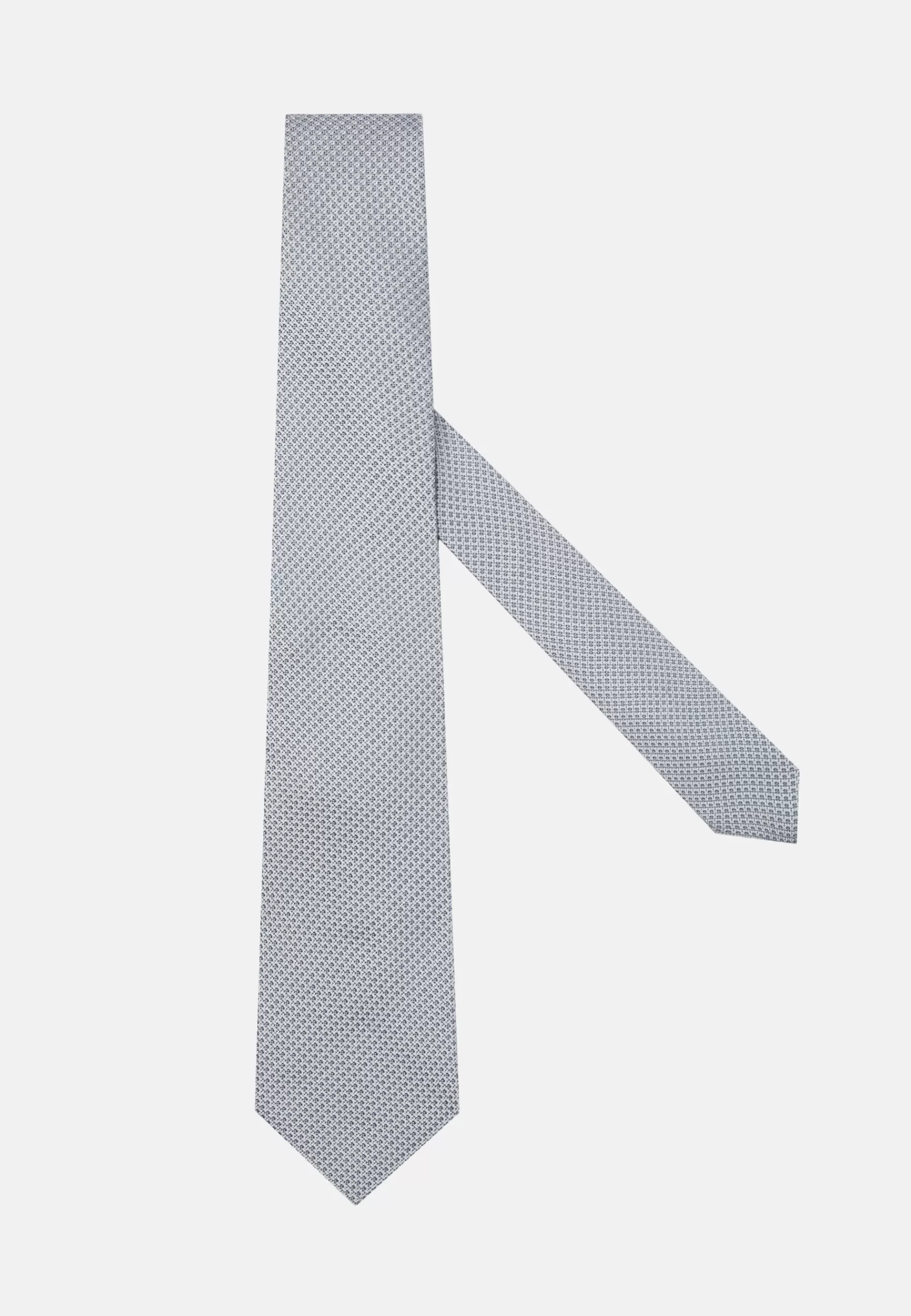 Ties^Boggi Milano Silk Ceremonial Tie Silver