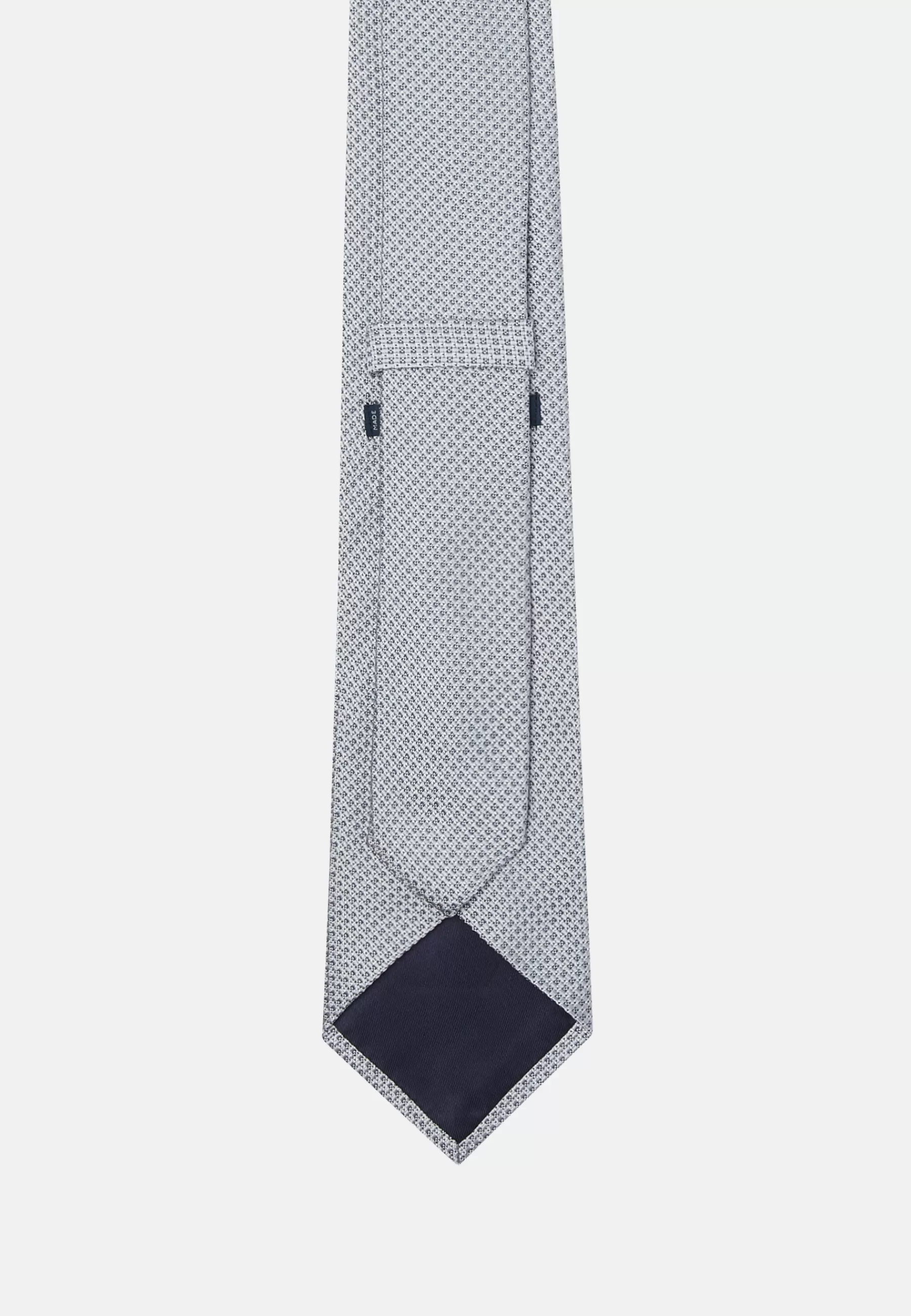 Ties^Boggi Milano Silk Ceremonial Tie Silver