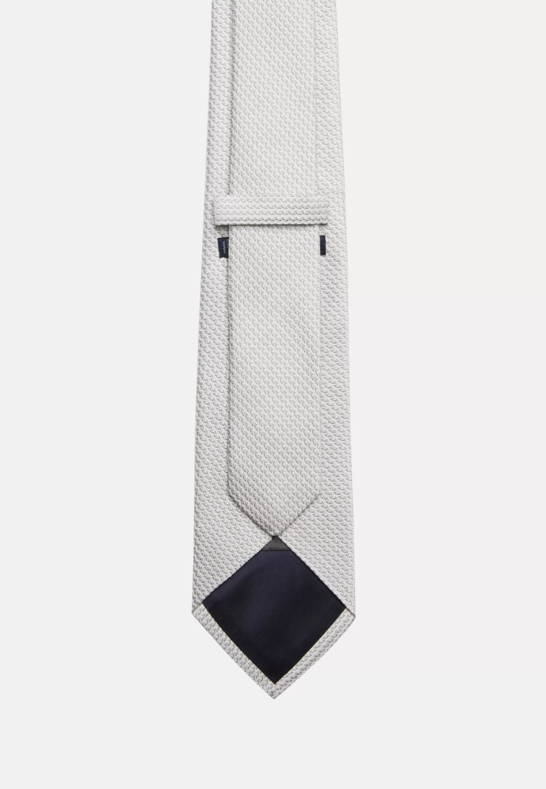 Ties^Boggi Milano Silk Ceremonial Tie Silver