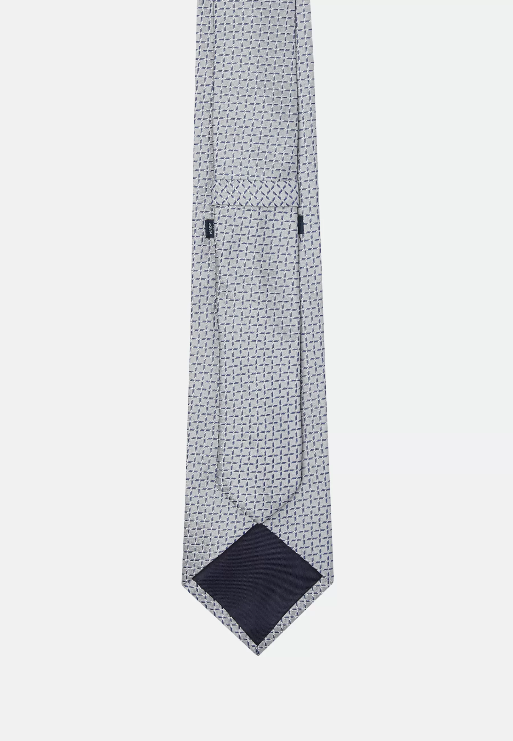 Ties^Boggi Milano Silk Ceremonial Tie Silver