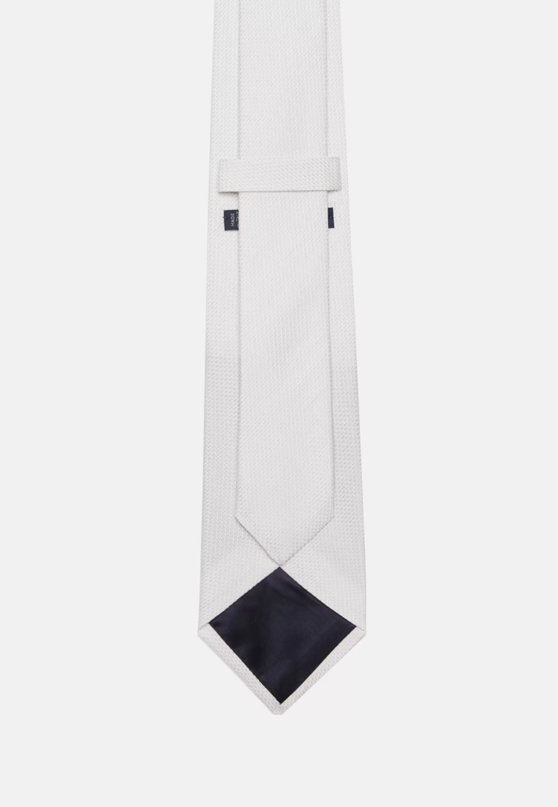 Ties^Boggi Milano Silk Ceremonial Tie Silver