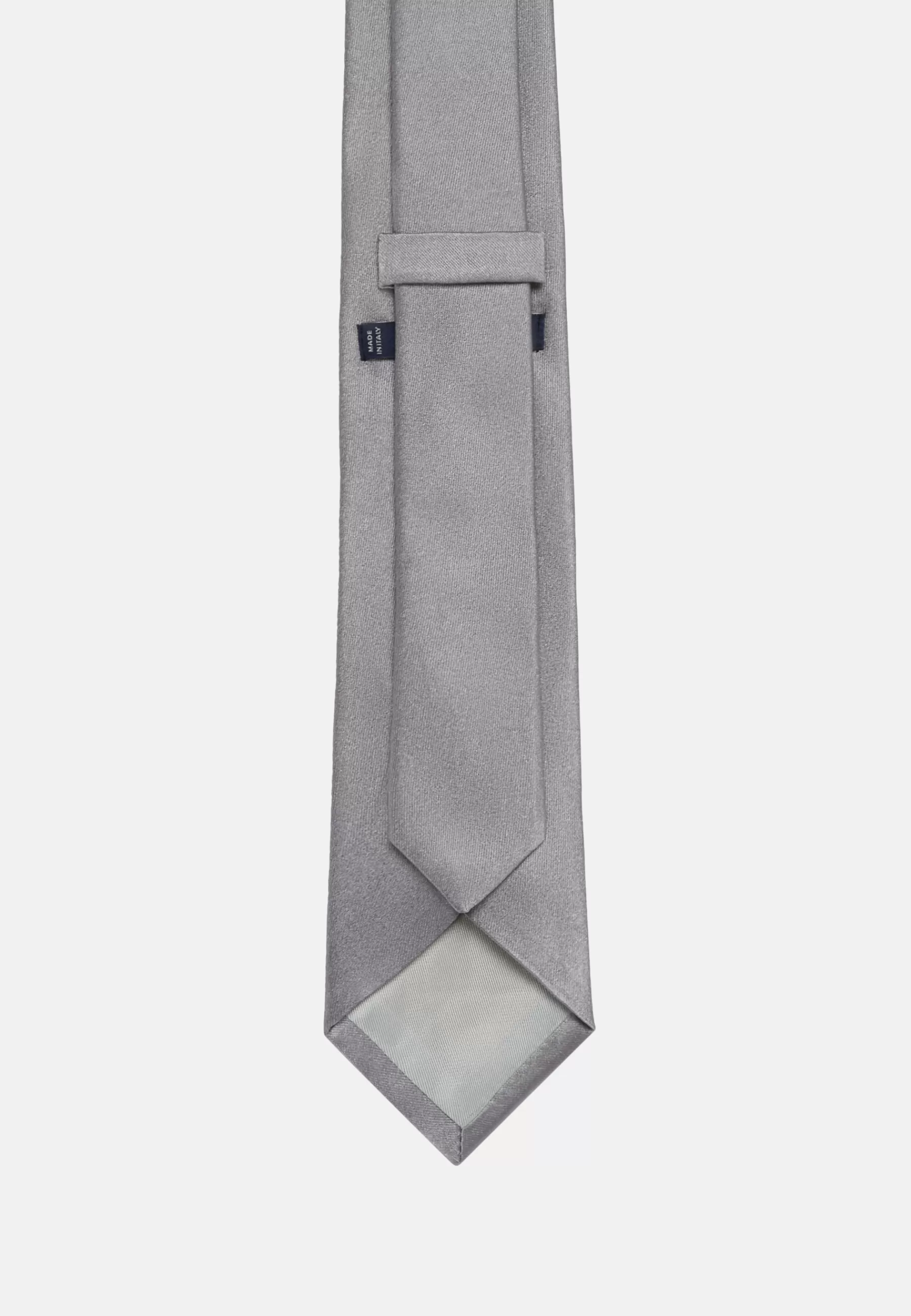 Ties^Boggi Milano Silk Tie Silver