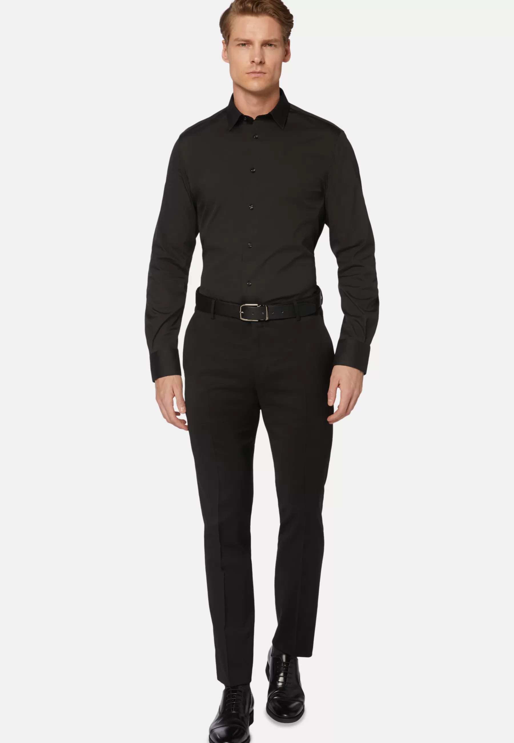 Dress Shirts | Must-Have^Boggi Milano Slim Fit Shirt in Stretch Cotton Black