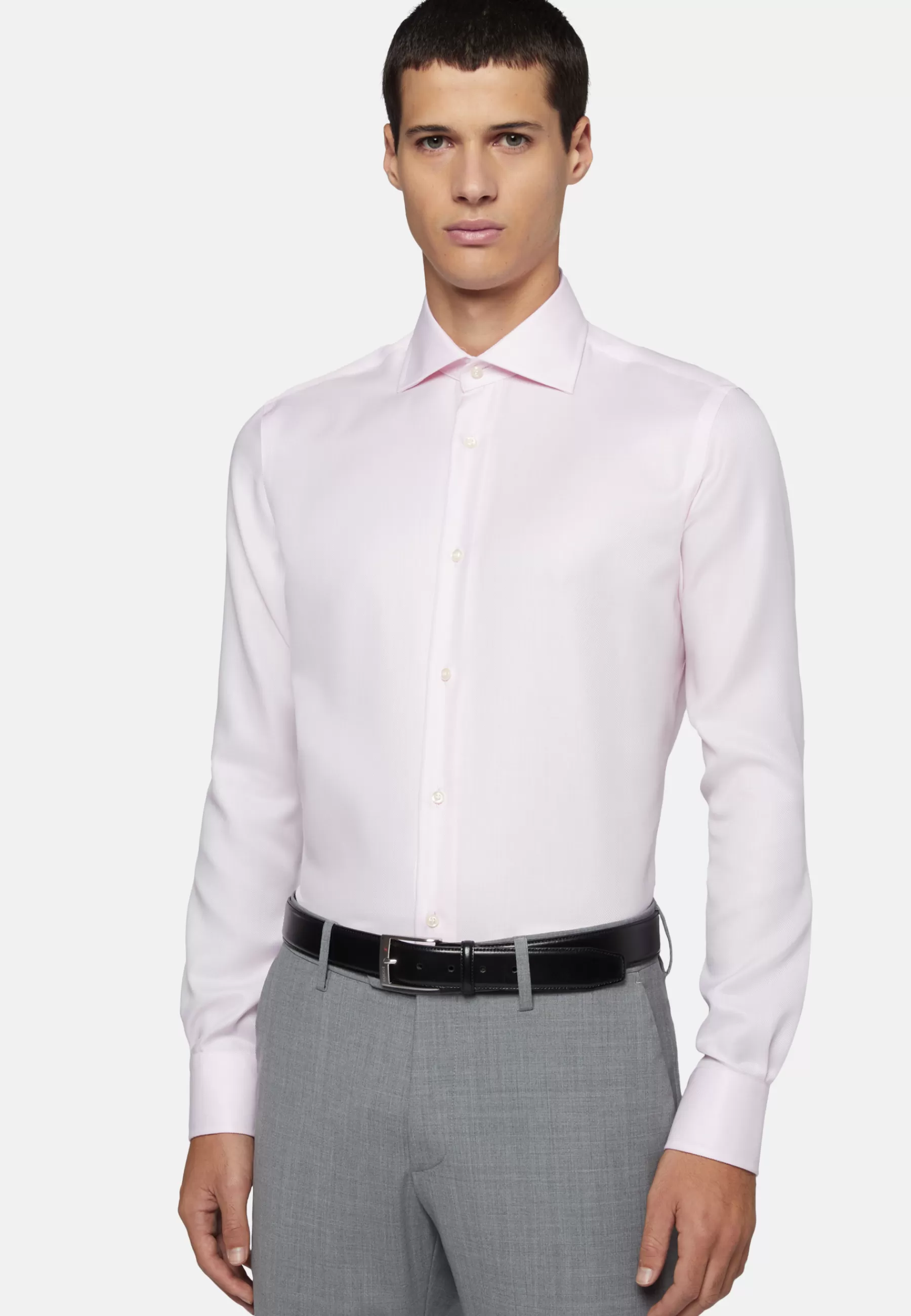 Dress Shirts^Boggi Milano Slim Fit Dobby Cotton Shirt Pink