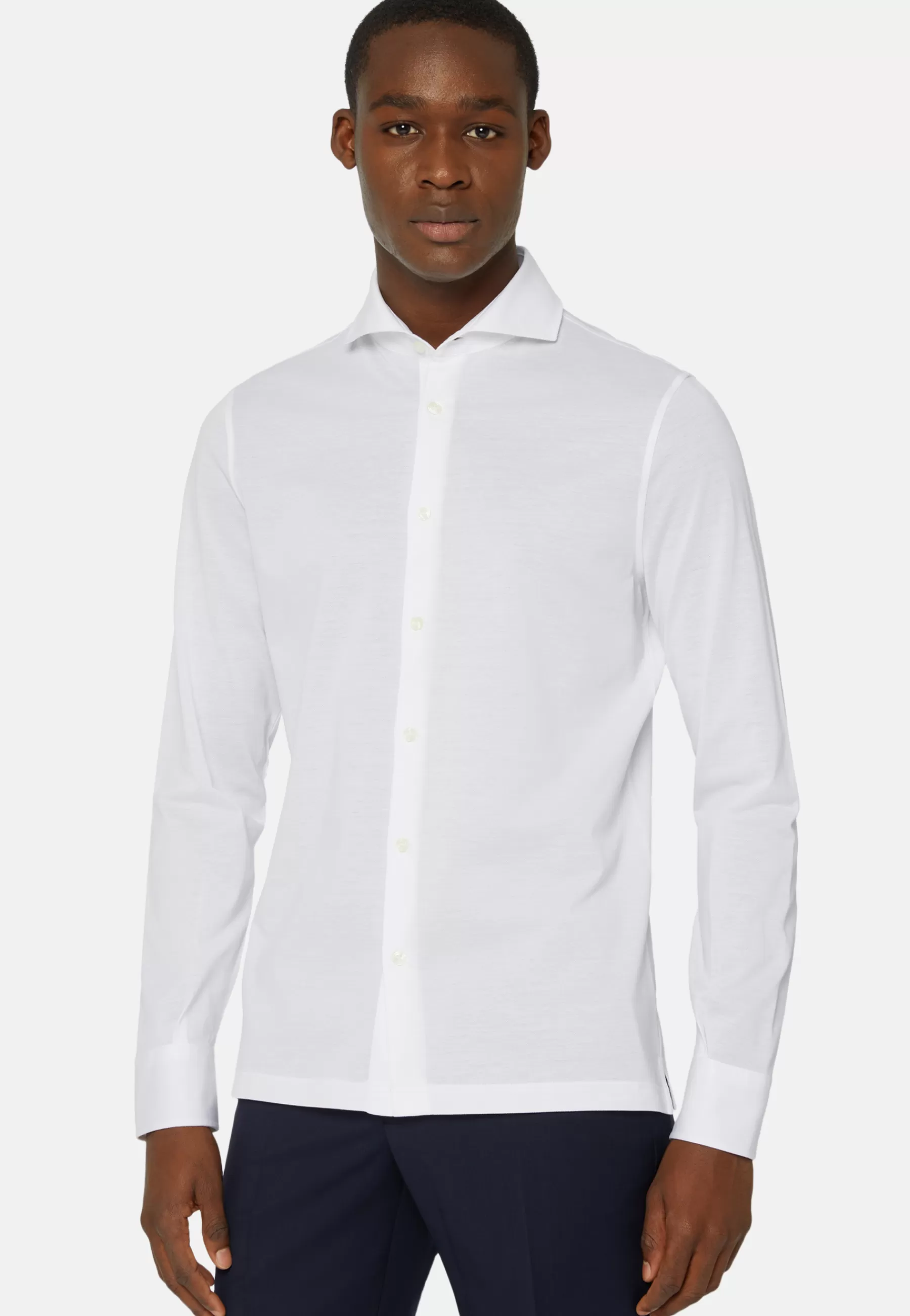 Polo Shirts and T-shirts | Must-Have^Boggi Milano Slim Fit Polo Shirt in Filo Di Scozia Pique White