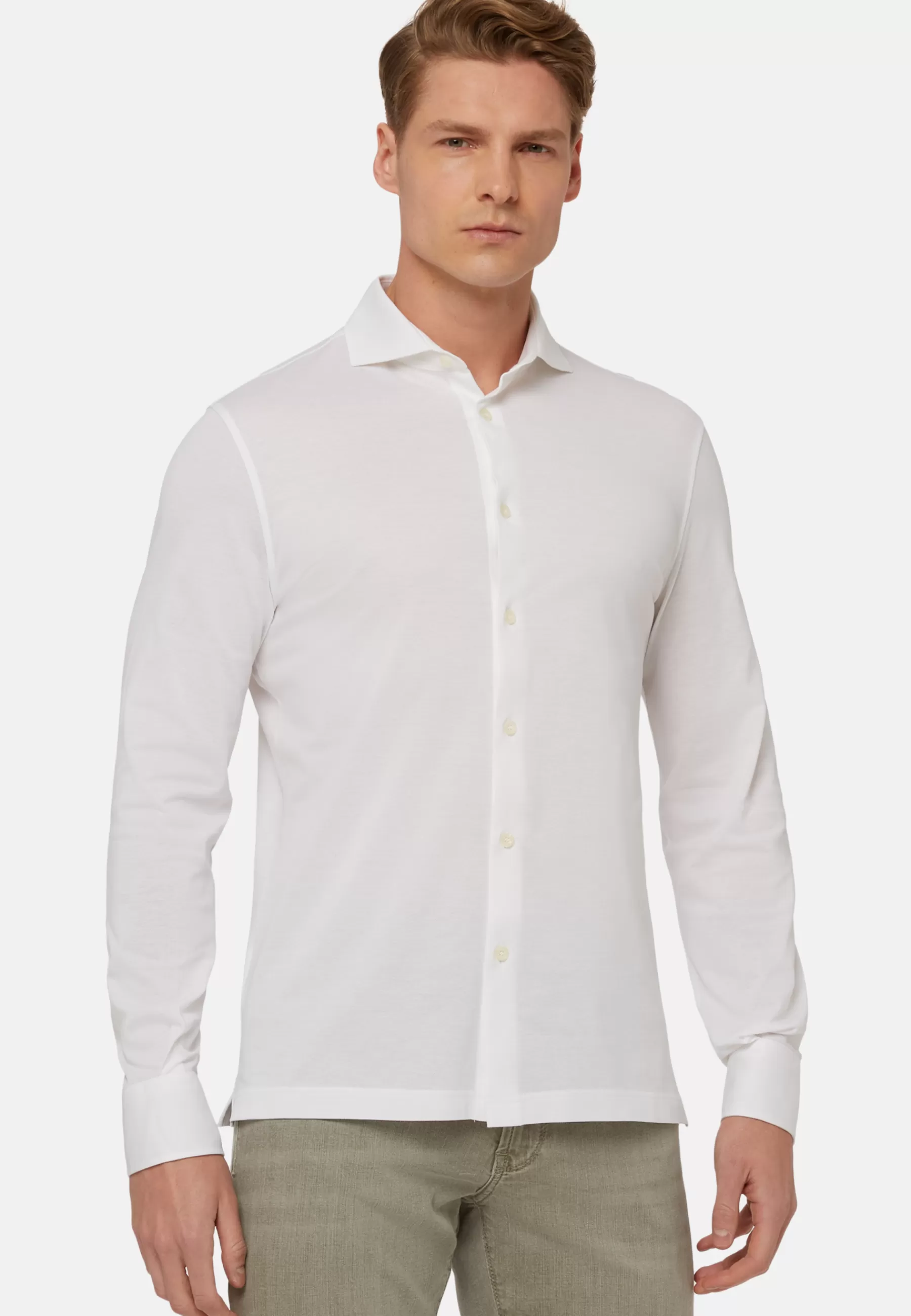 Polo Shirts^Boggi Milano Slim Fit Polo Shirt in Filo Di Scozia Pique White