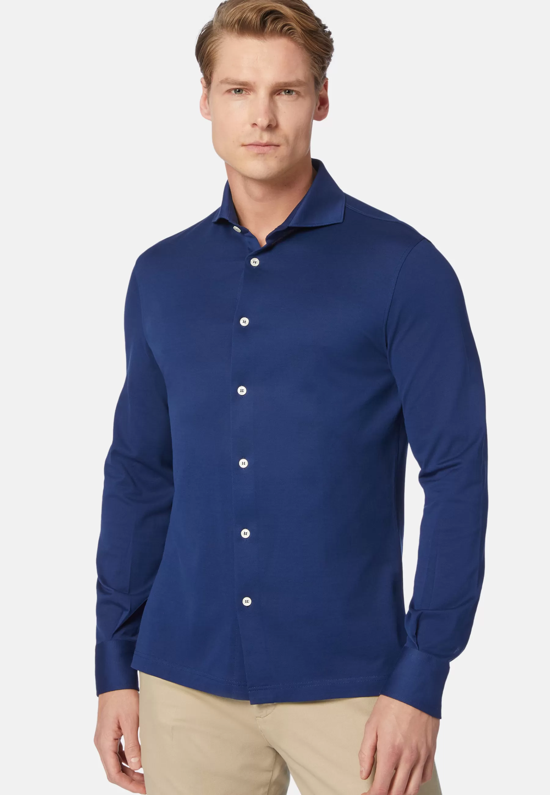 Polo Shirts^Boggi Milano Slim Fit Polo Shirt in Filo Di Scozia Pique Royal blue