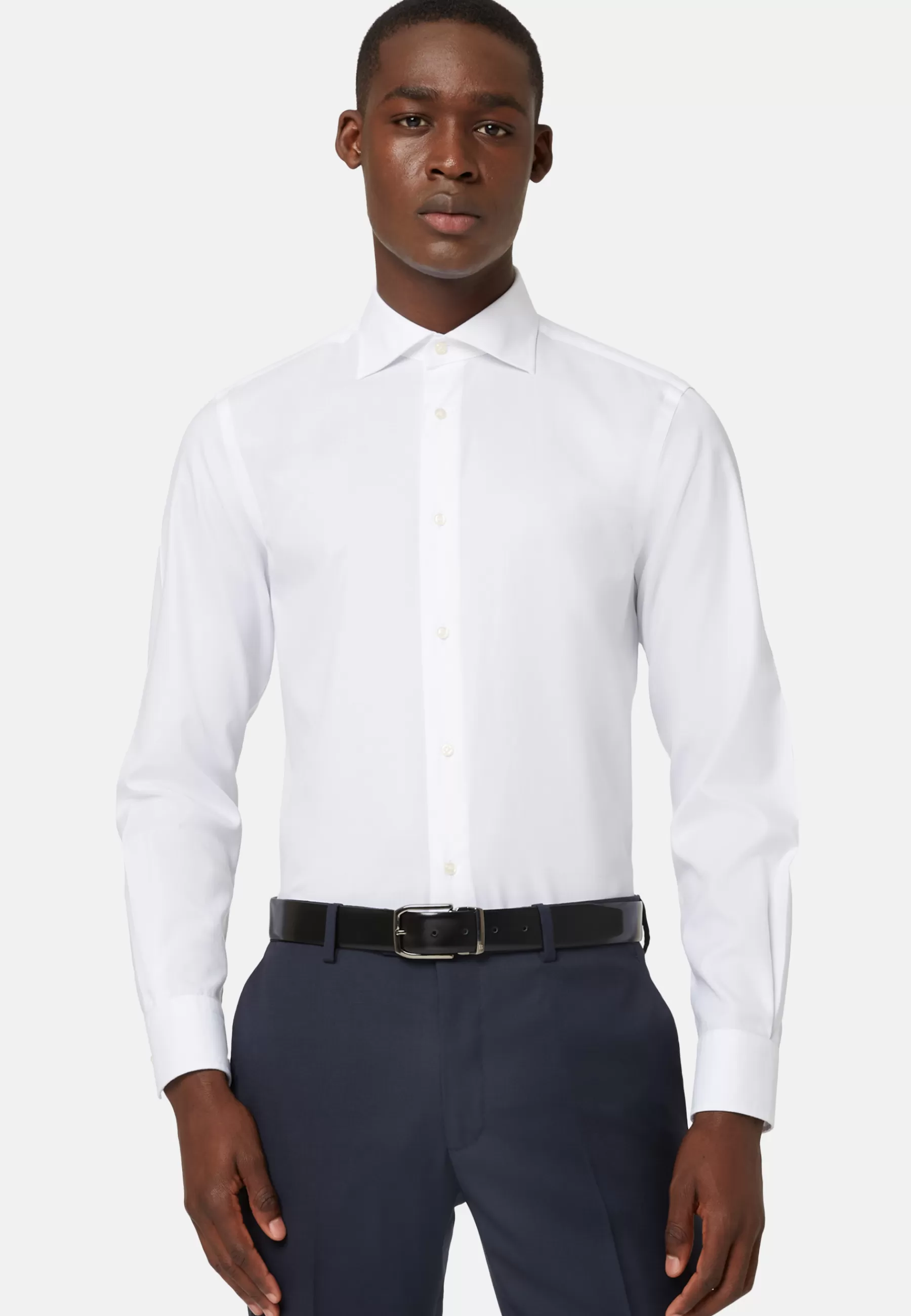 Dress Shirts | Must-Have^Boggi Milano Slim Fit Cotton Twill Shirt White