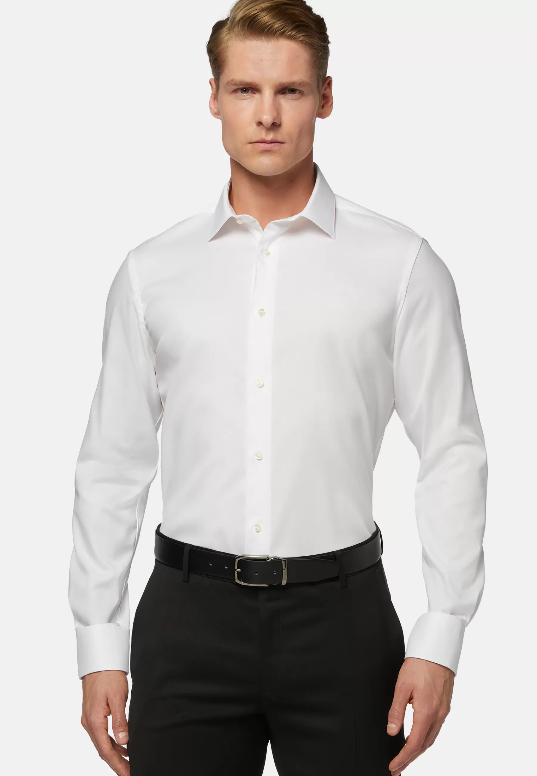 Dress Shirts | Must-Have^Boggi Milano Slim Fit Pinpoint Cotton Shirt White