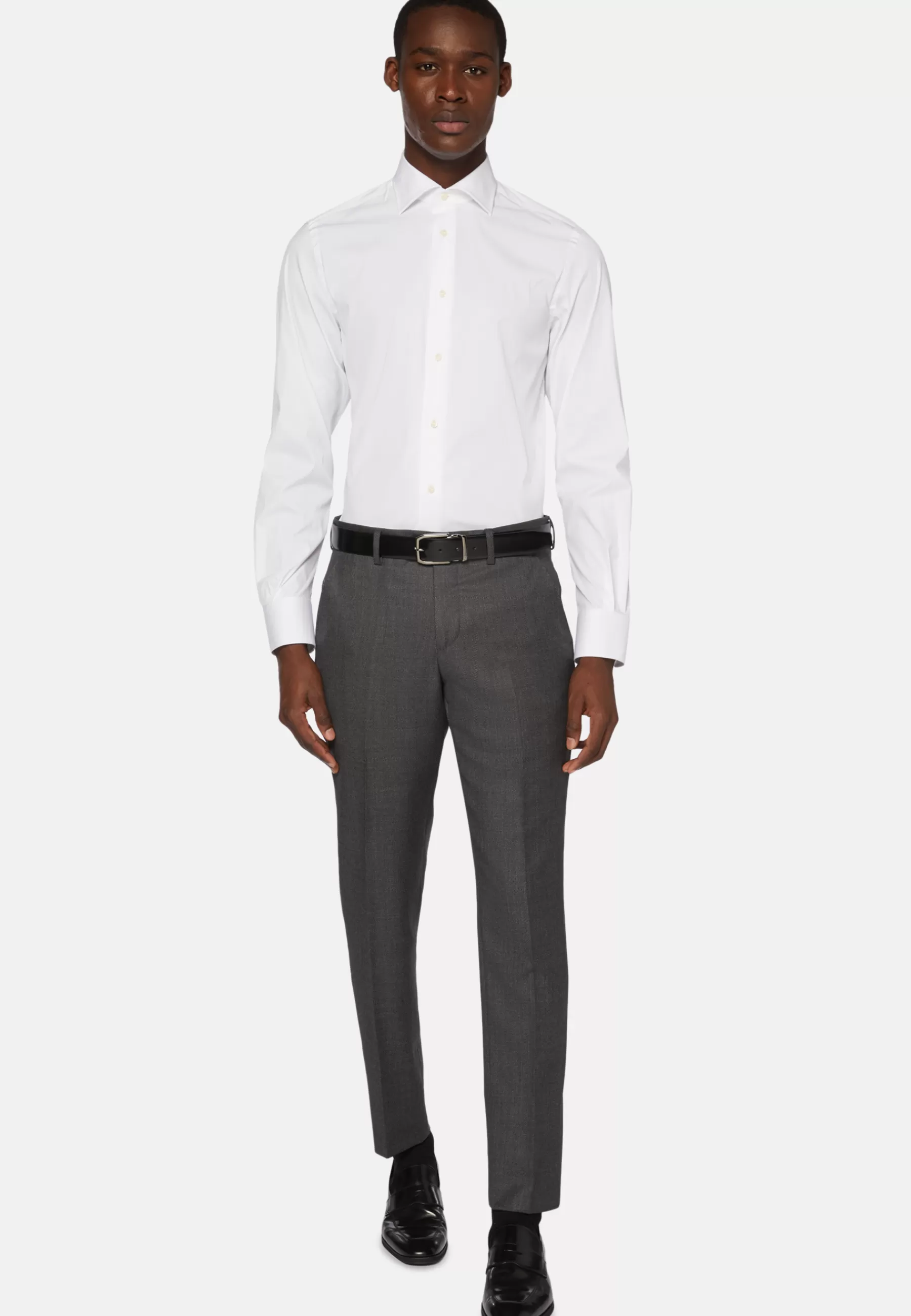 Dress Shirts | Must-Have^Boggi Milano Slim Fit Shirt in Stretch Cotton White