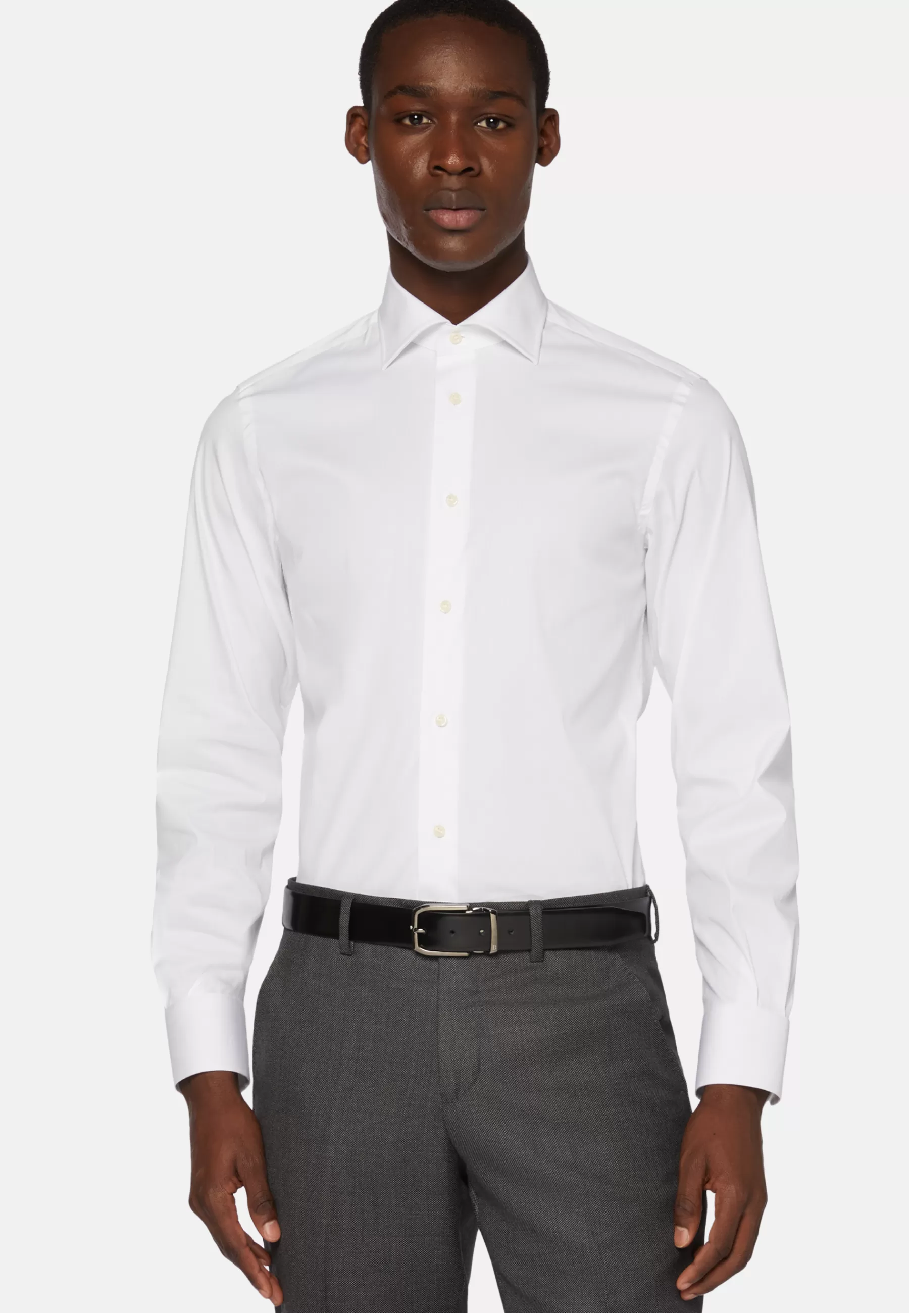 Dress Shirts | Must-Have^Boggi Milano Slim Fit Shirt in Stretch Cotton White