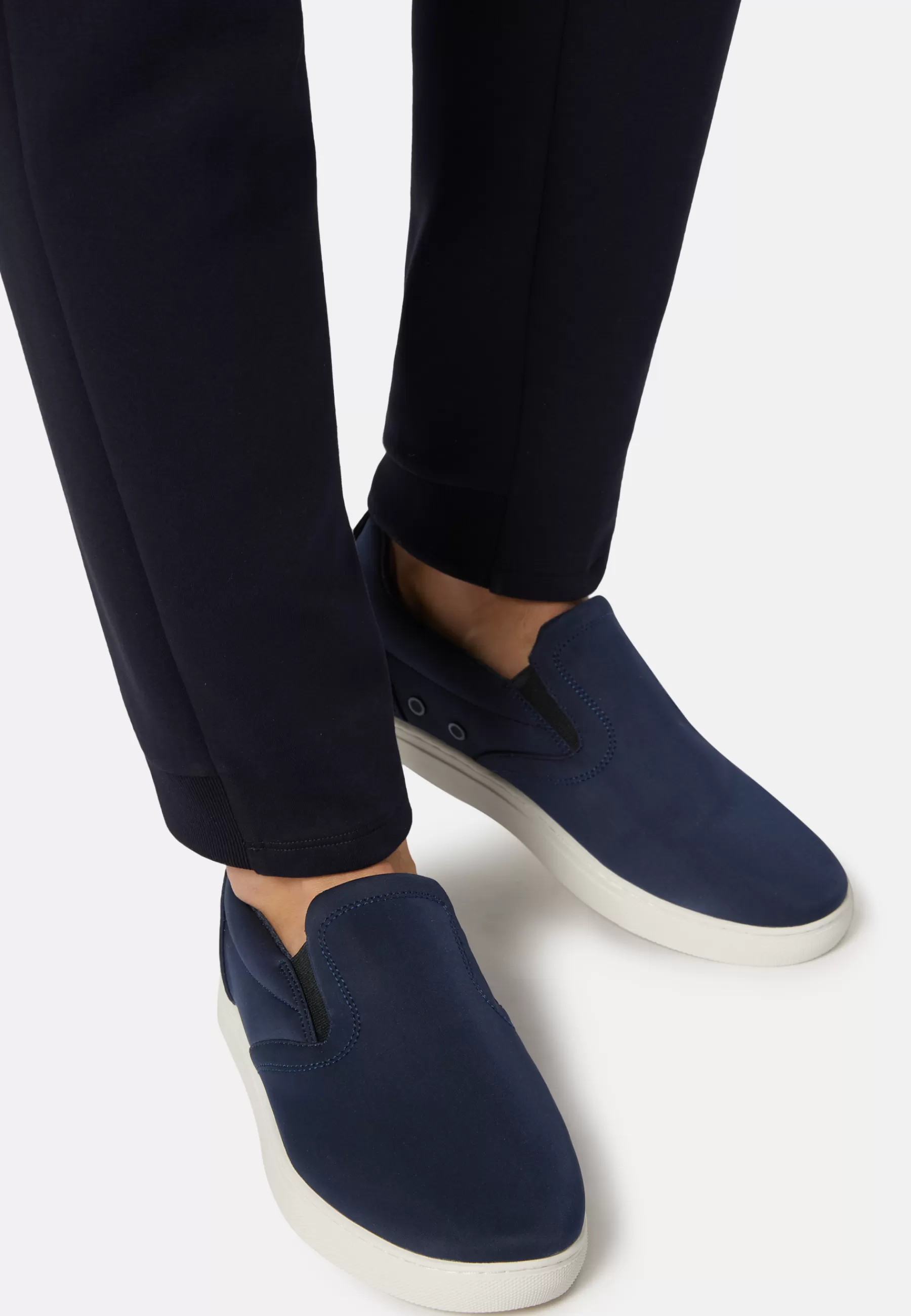 Sneakers^Boggi Milano Slip-Ons In Technical Fabric Navy blue