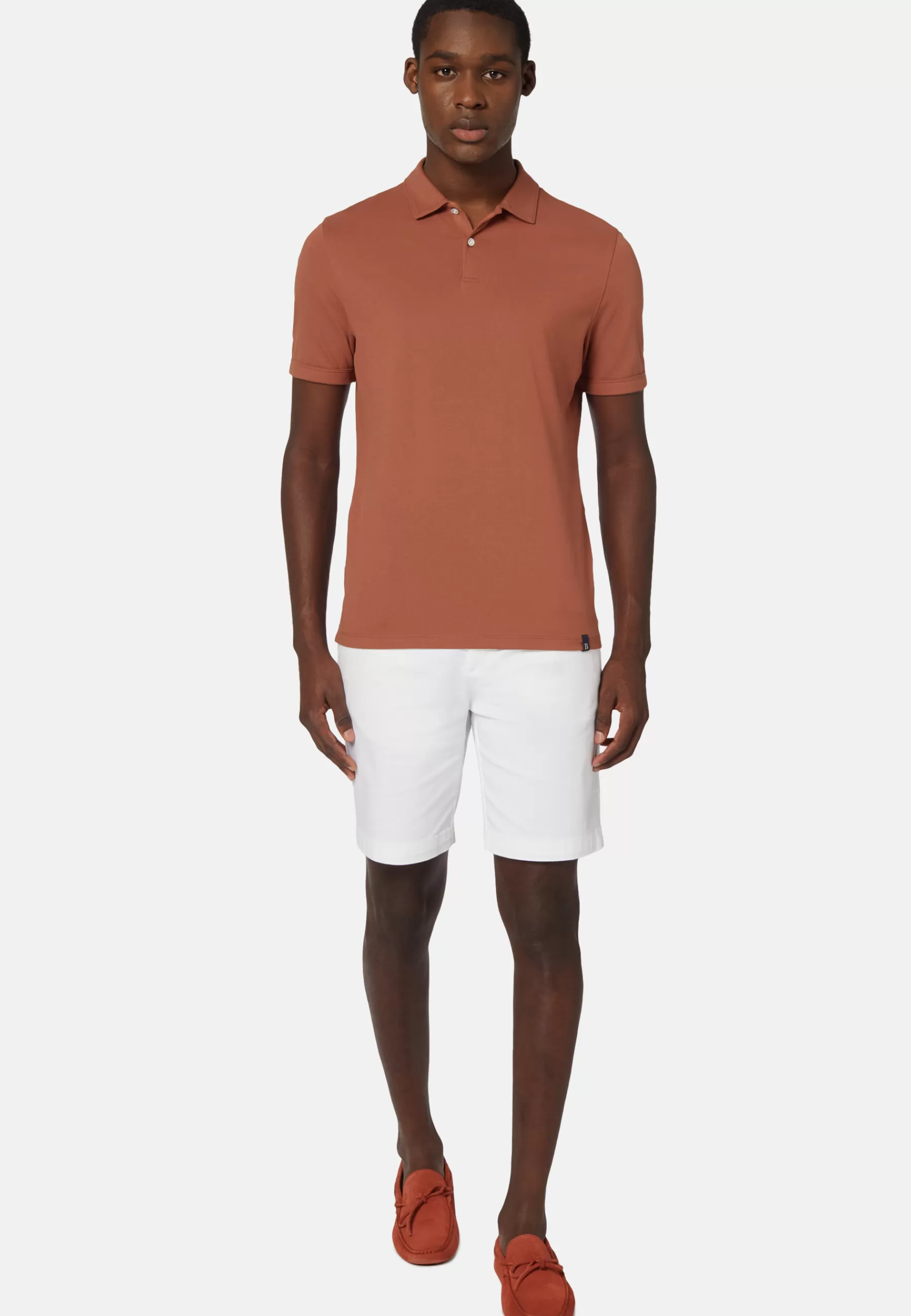 Polo^Boggi Milano Spring High-Performance Piqué Polo Shirt Rot