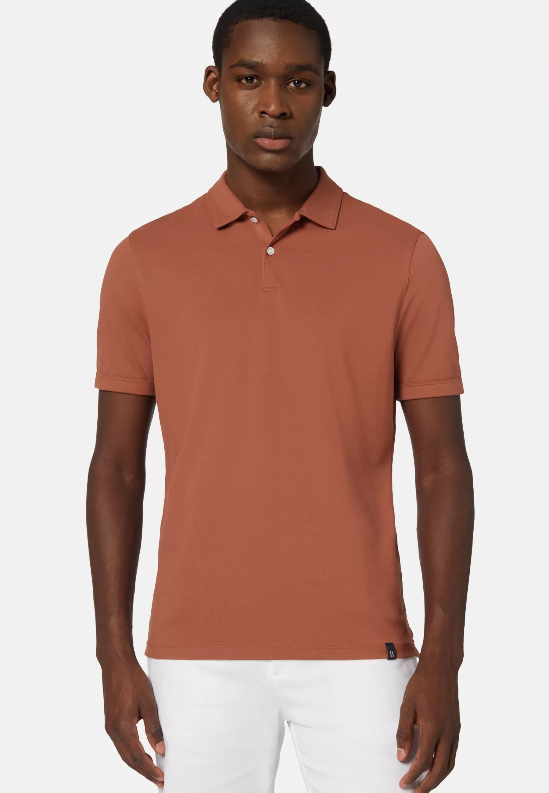 Polo^Boggi Milano Spring High-Performance Piqué Polo Shirt Rot