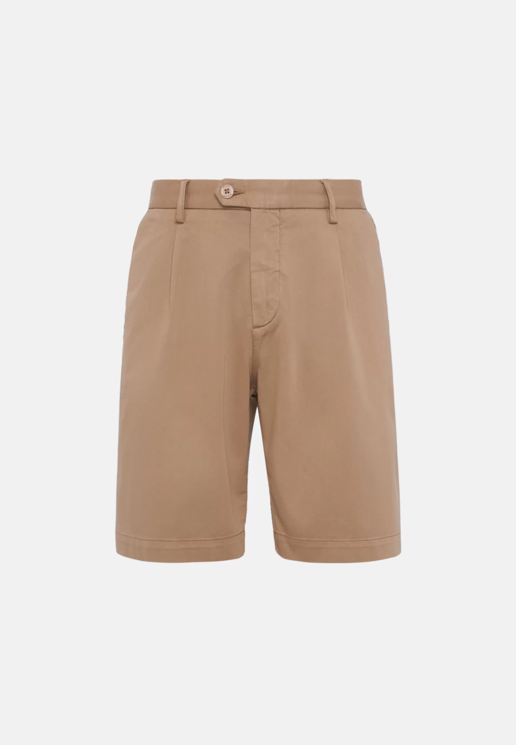 Bermuda^Boggi Milano Stretch Cotton and Tencel Bermuda Shorts Hazelnut