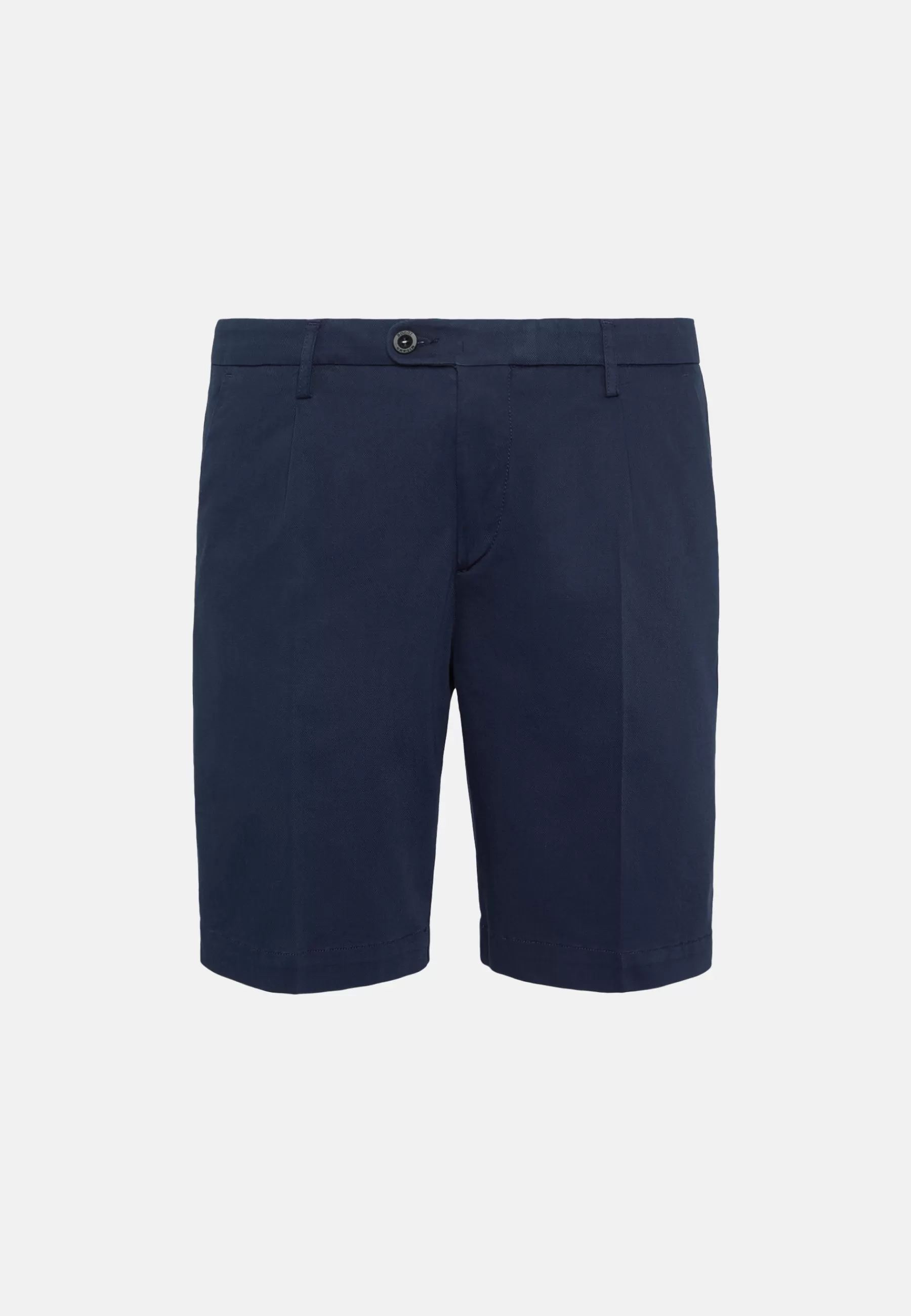 Bermuda^Boggi Milano Stretch Cotton and Tencel Bermuda Shorts Navy blue