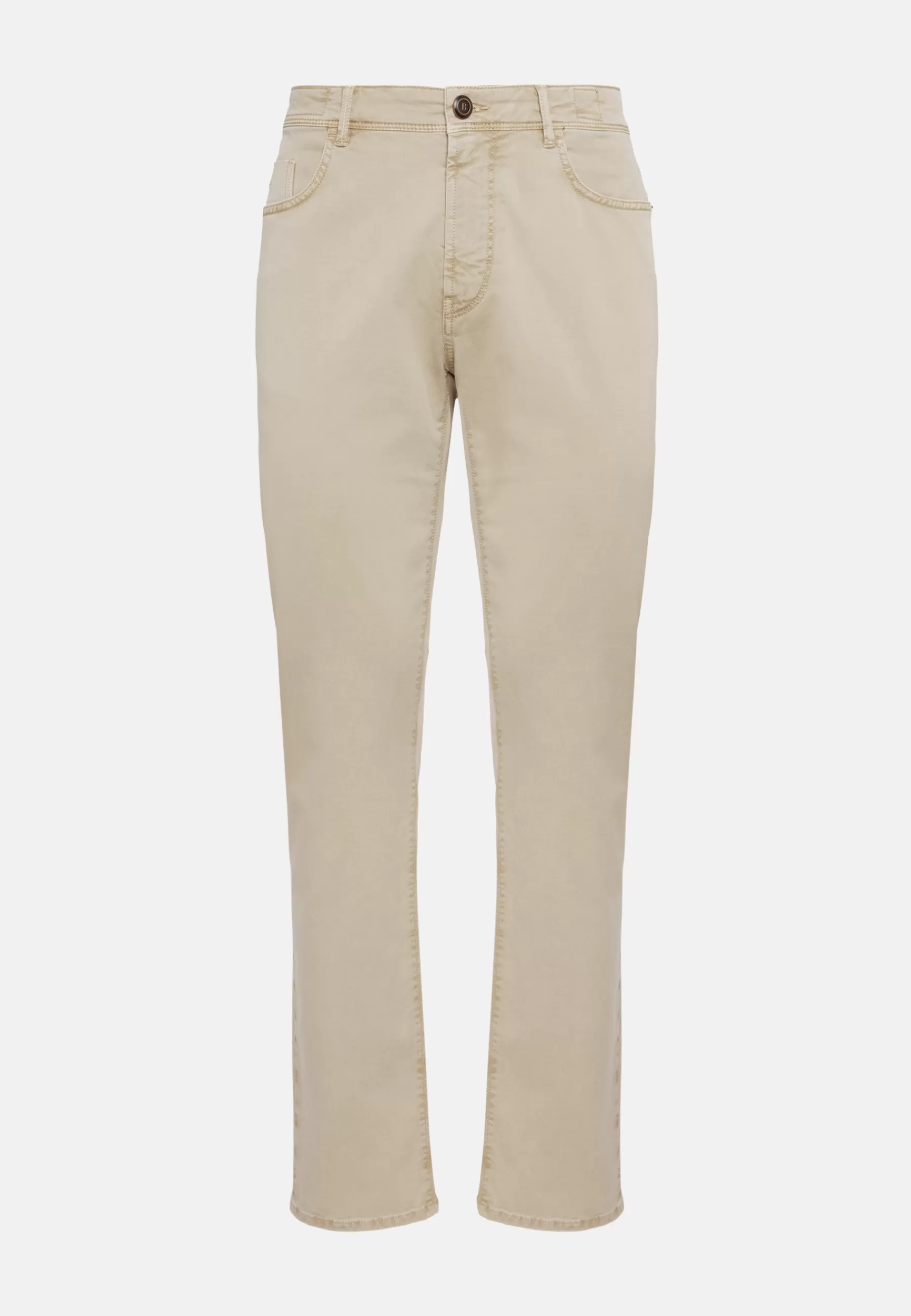 Pants^Boggi Milano Stretch Cotton Jeans Beige