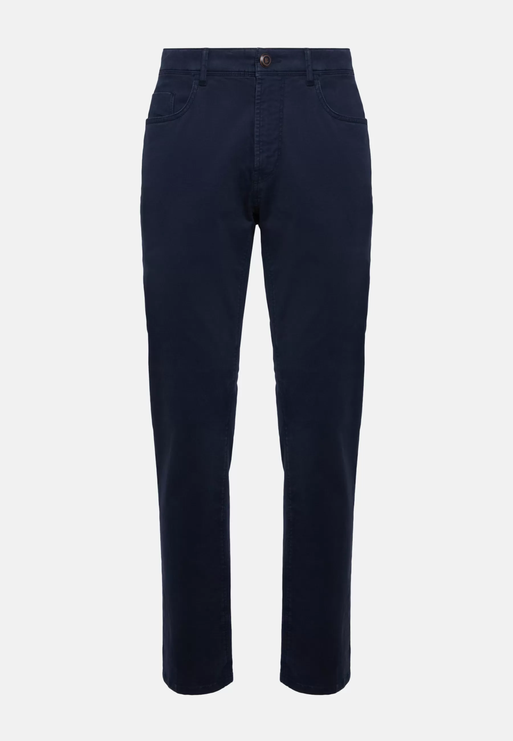 Pants^Boggi Milano Stretch Cotton Jeans Navy blue