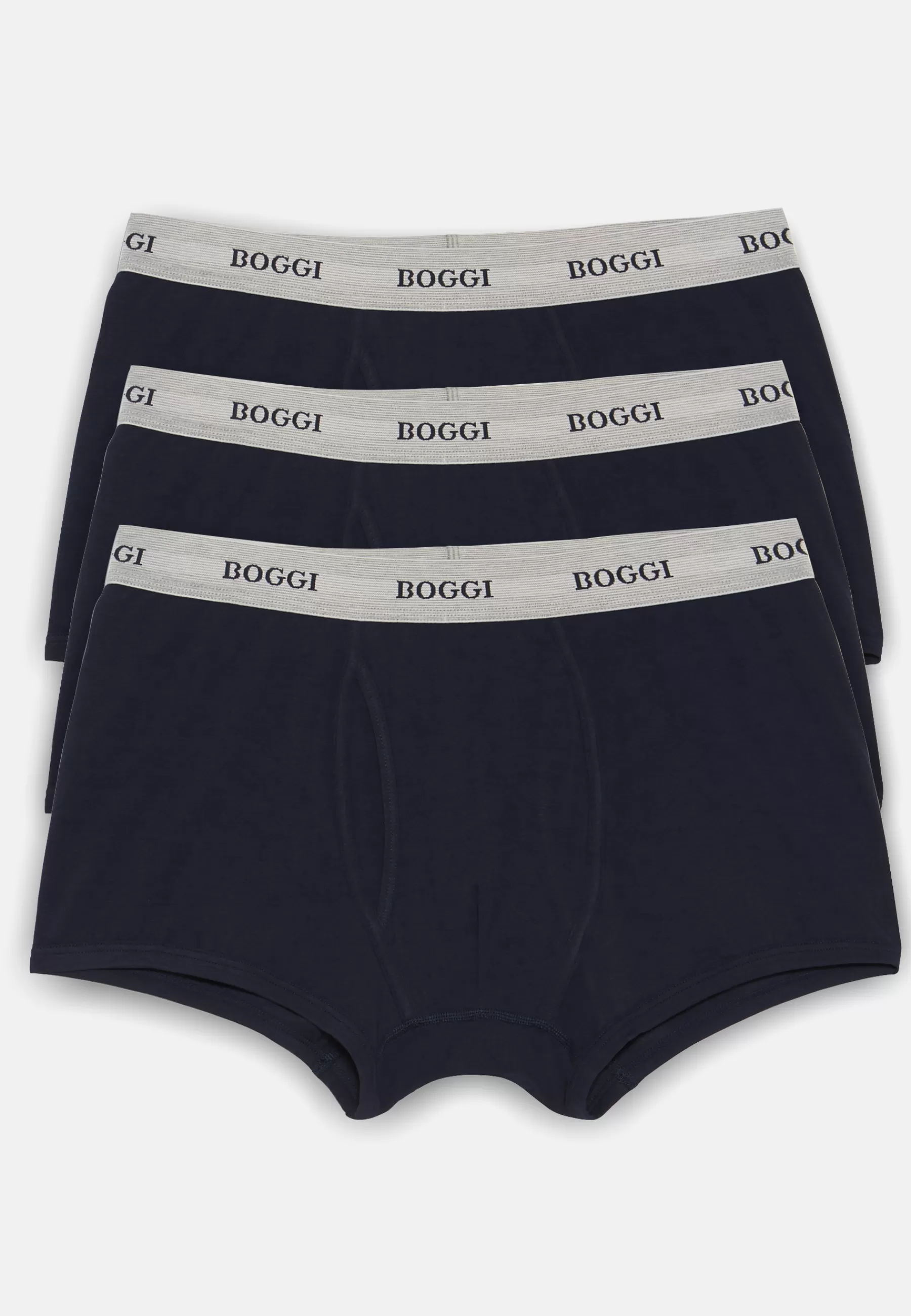 Underwear and Pajamas^Boggi Milano Stretch Cotton Jersey Boxer Shorts Navy blue