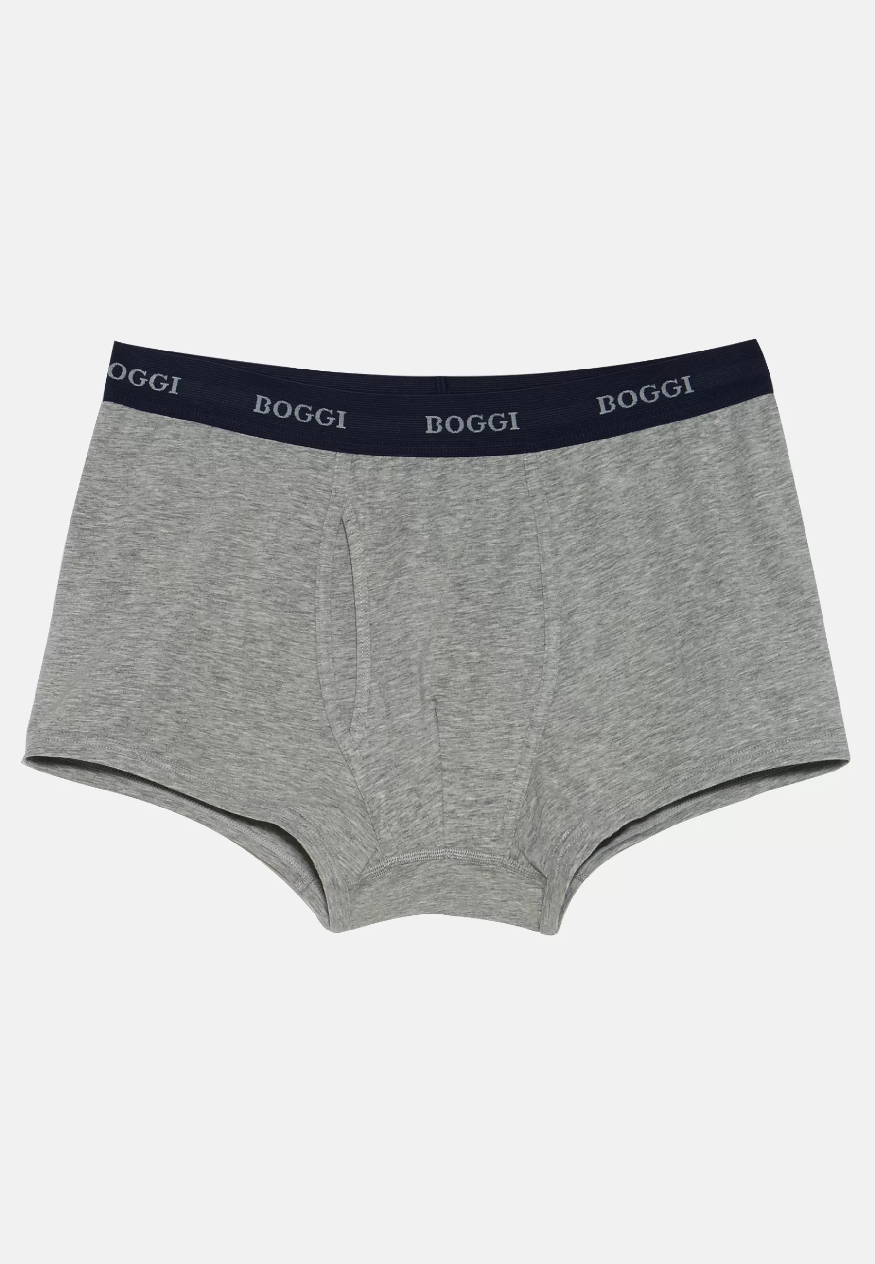 Underwear and Pajamas^Boggi Milano Stretch Cotton Jersey Boxer Shorts Grey