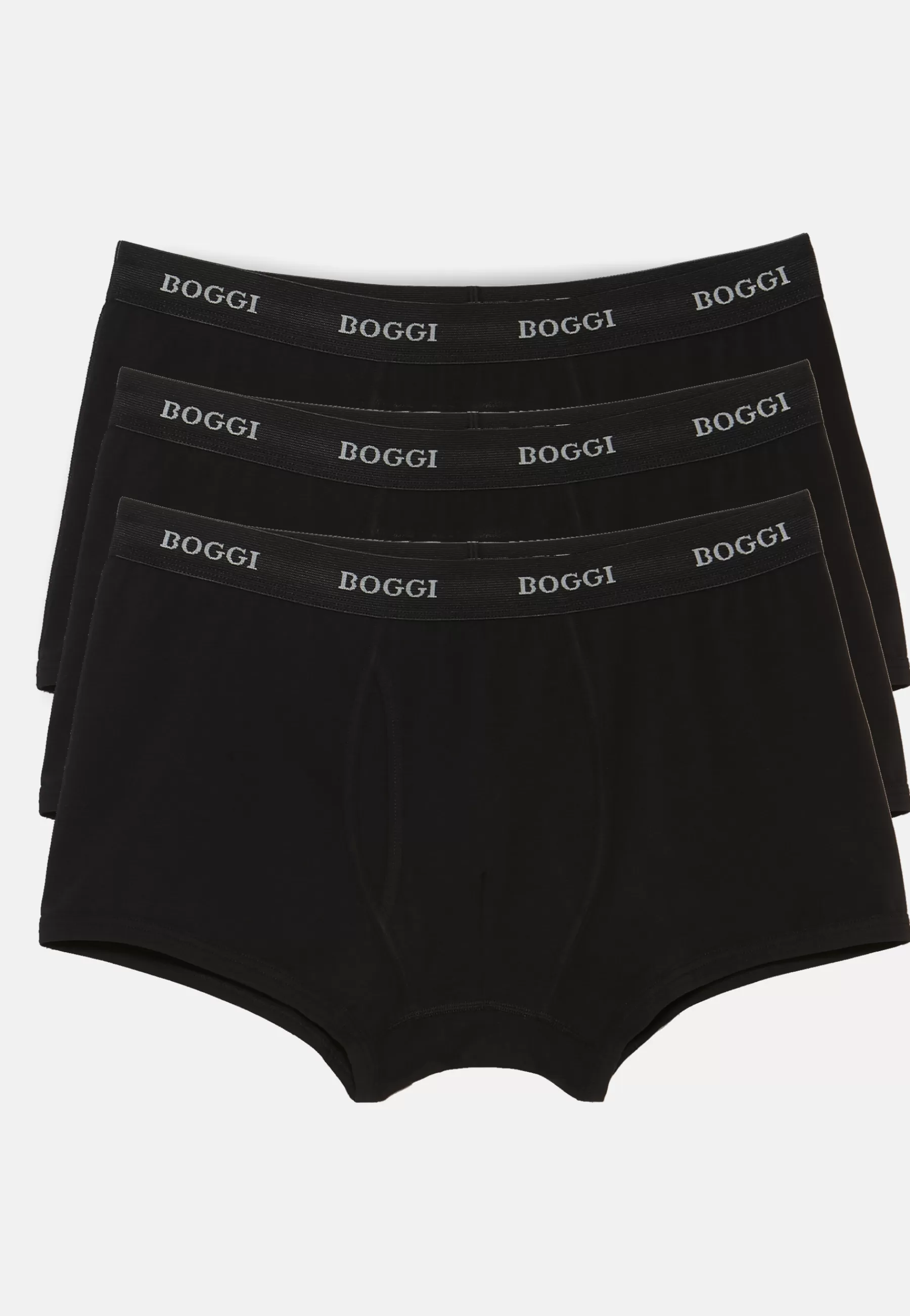 Underwear and Pajamas^Boggi Milano Stretch Cotton Jersey Boxer Shorts Black