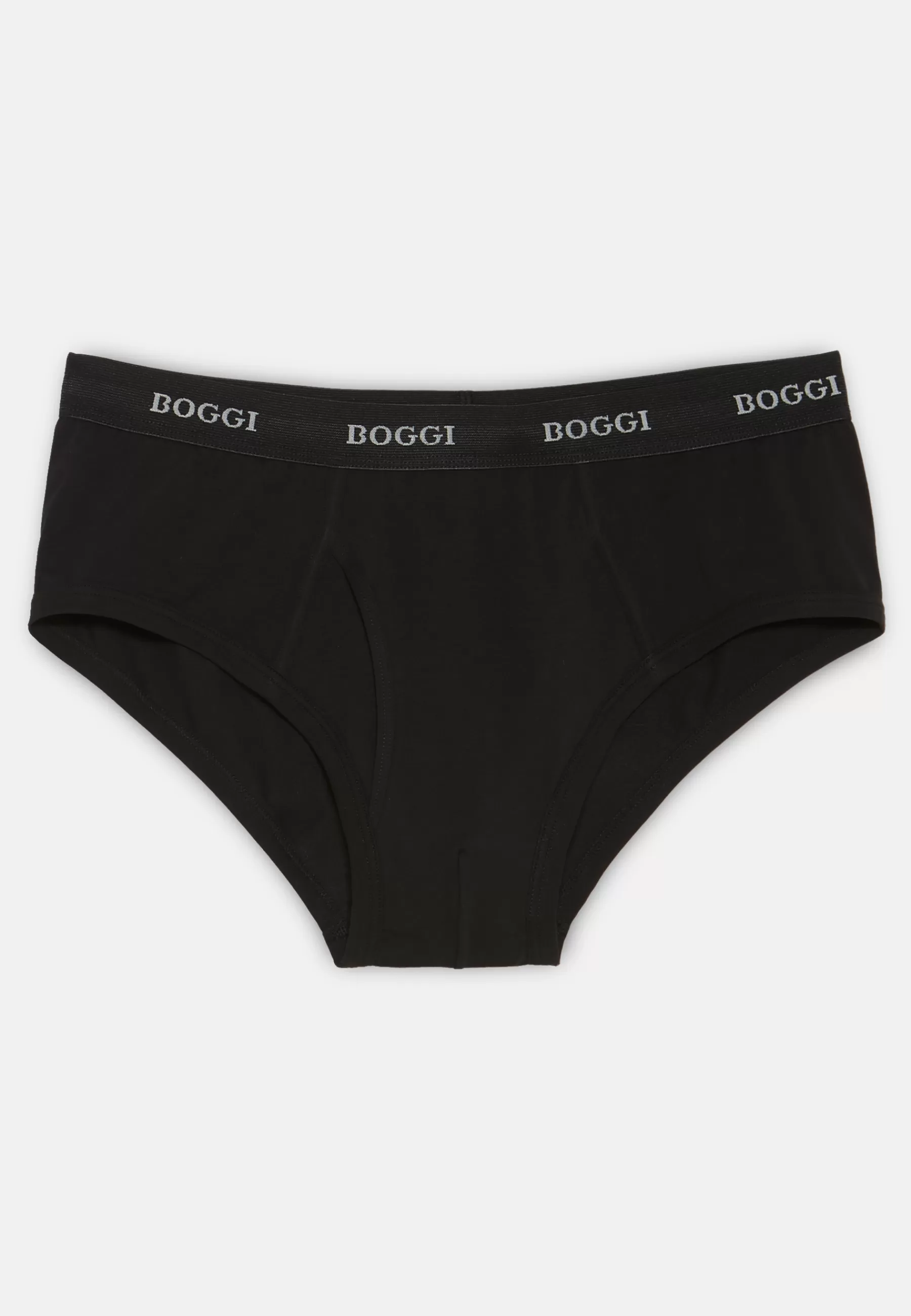 Underwear and Pajamas^Boggi Milano Stretch Cotton Jersey Briefs Black