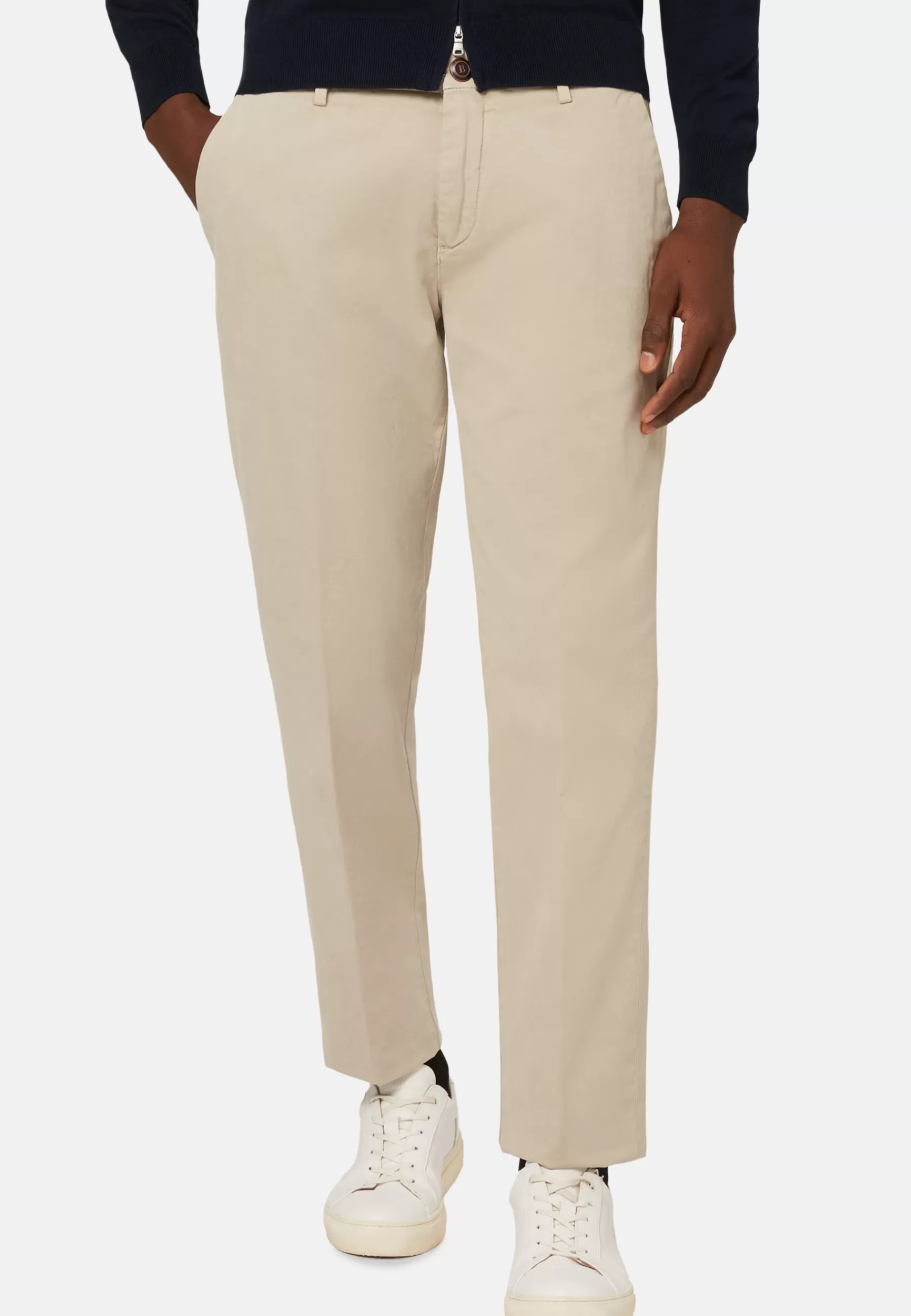 Pants and Jeans | Must-Have^Boggi Milano Stretch Cotton Pants Beige