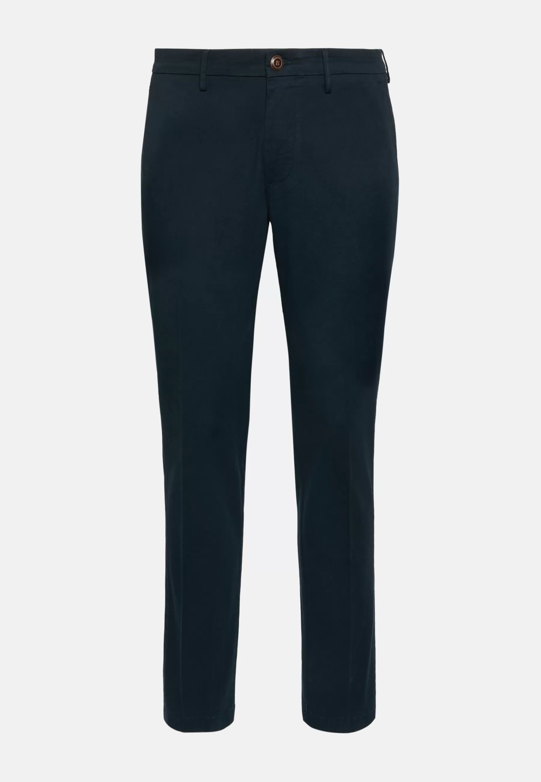 Pants^Boggi Milano Stretch Cotton Pants Navy blue