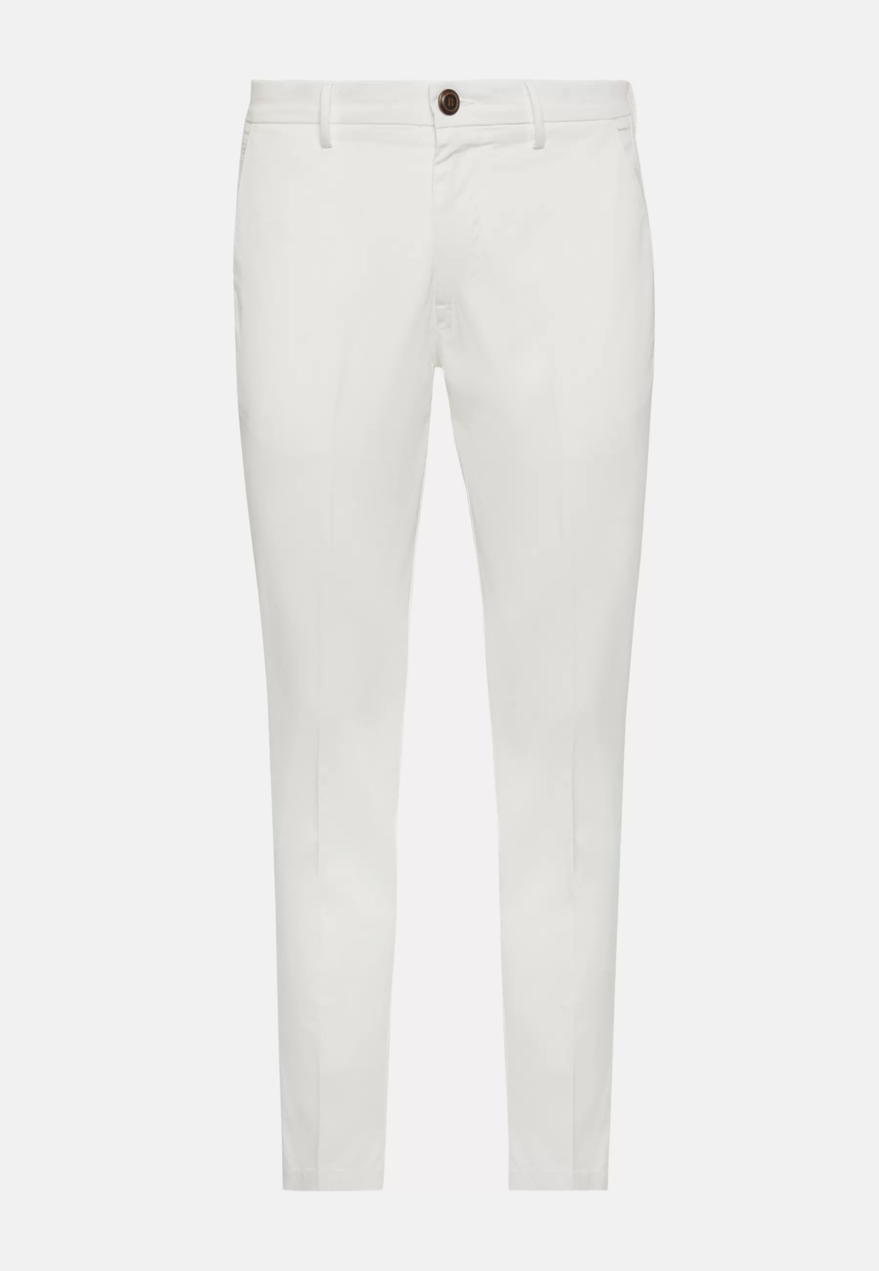 Pants^Boggi Milano Stretch Cotton Pants White