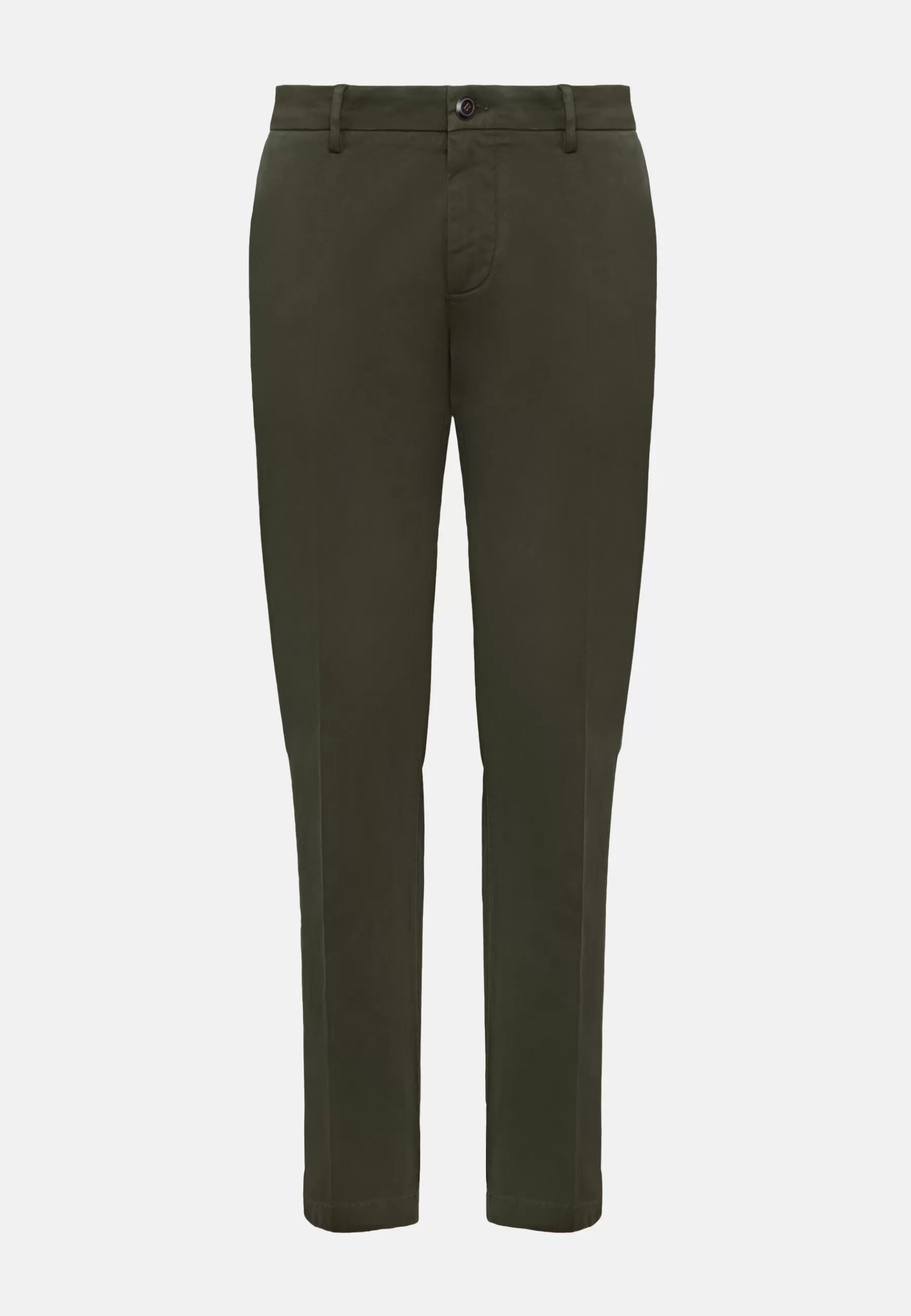 Pants^Boggi Milano Stretch Cotton Pants Military Green