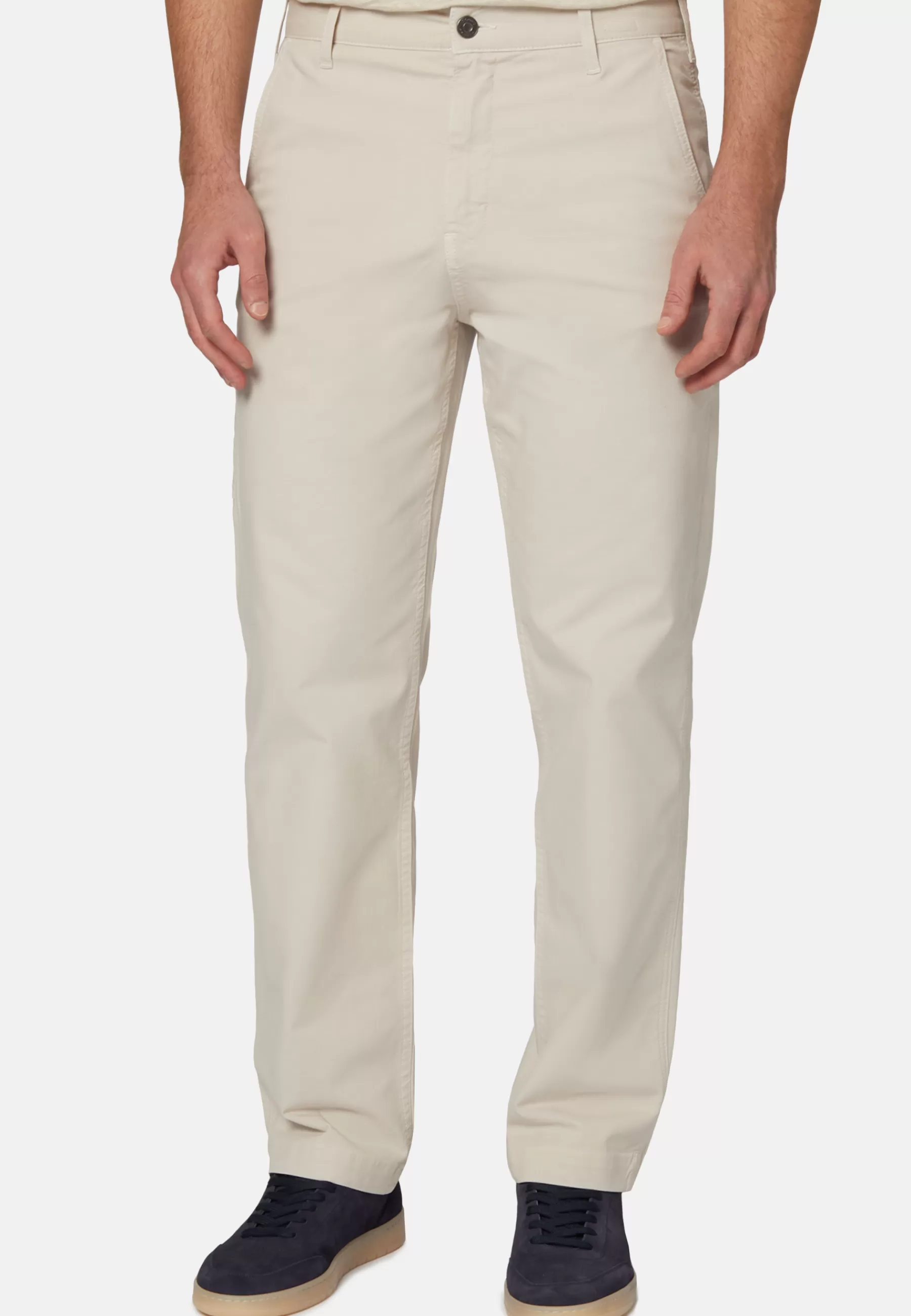 Pants^Boggi Milano Stretch Cotton Pants Cream