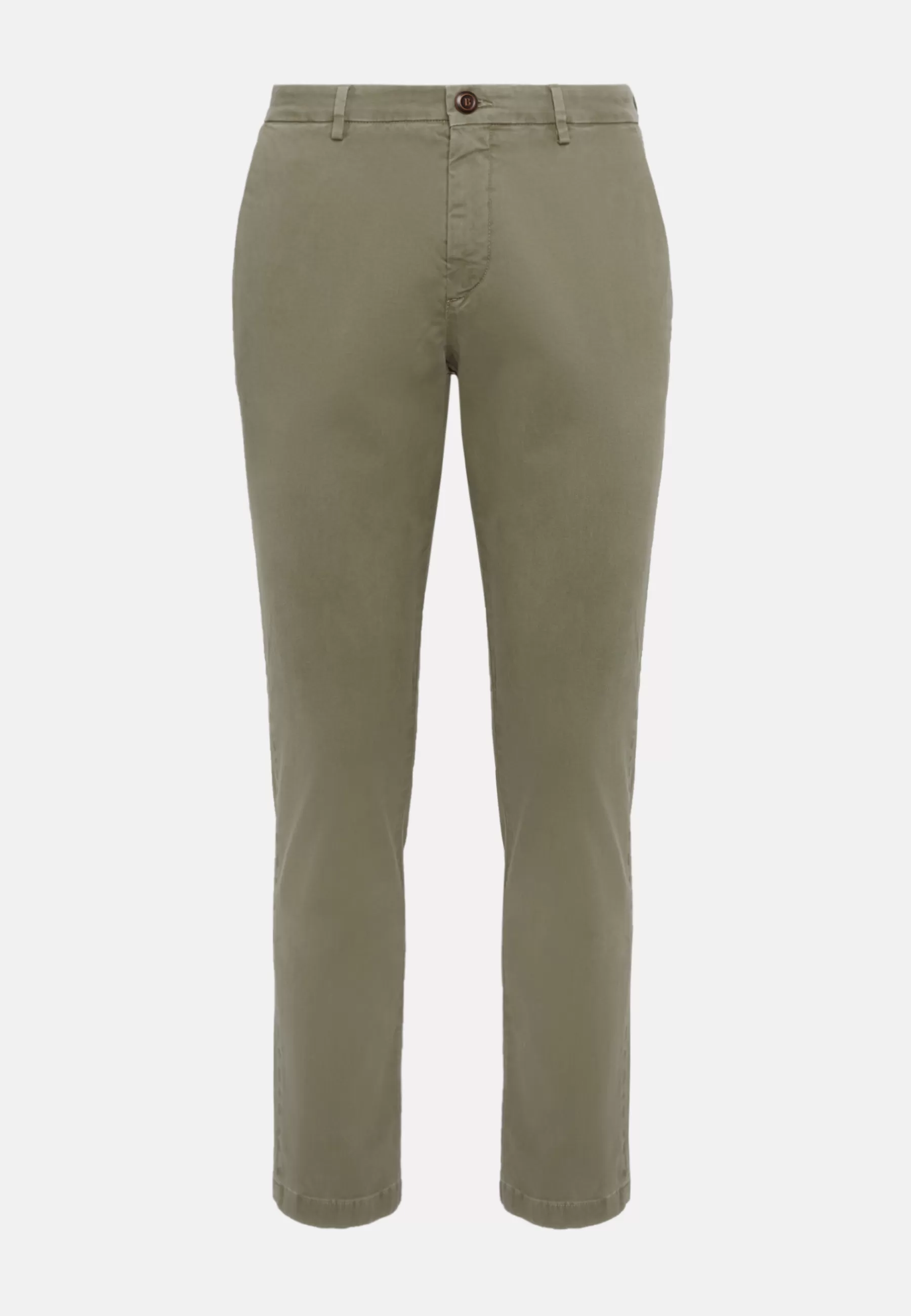 Pants^Boggi Milano Stretch Cotton Pants Military Green