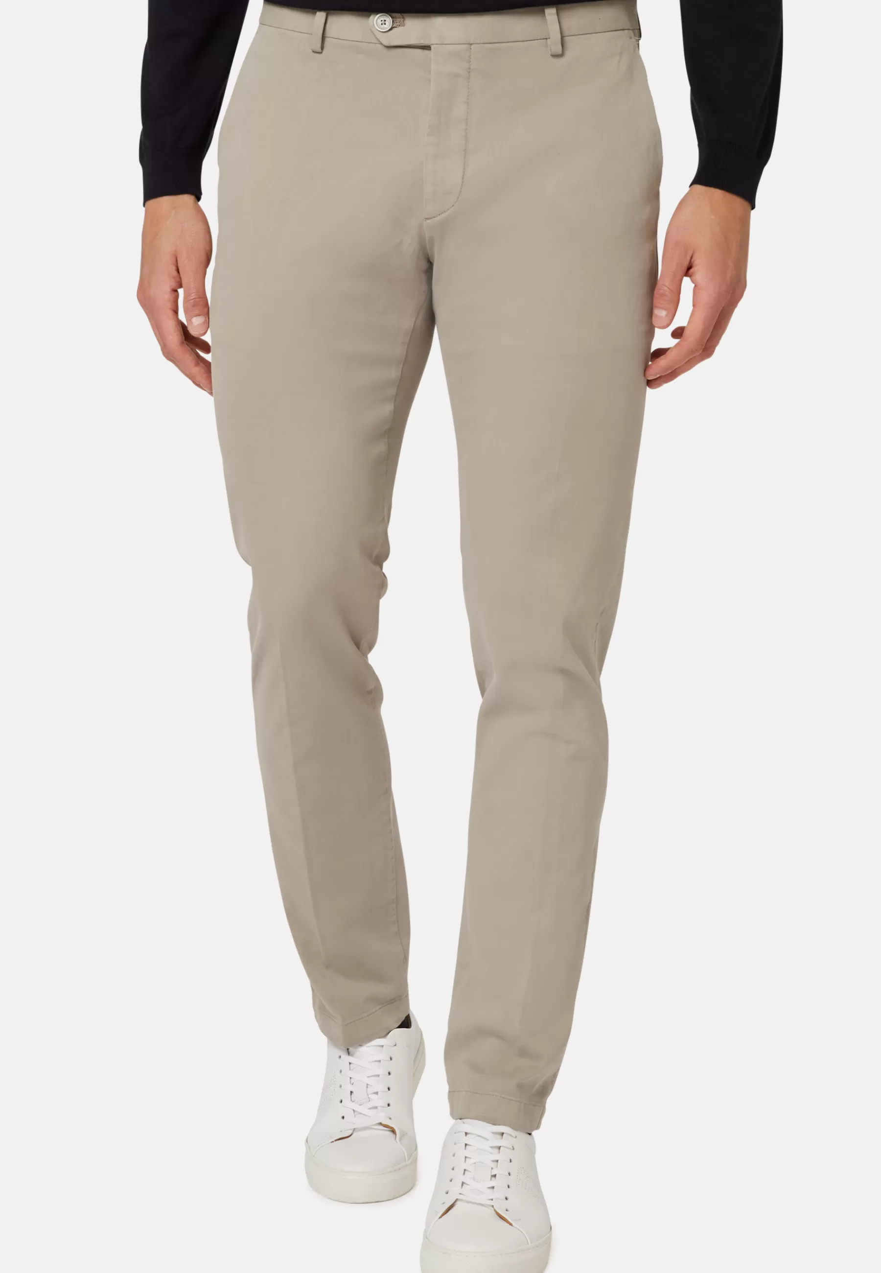 Pants^Boggi Milano Stretch Cotton Pants Beige