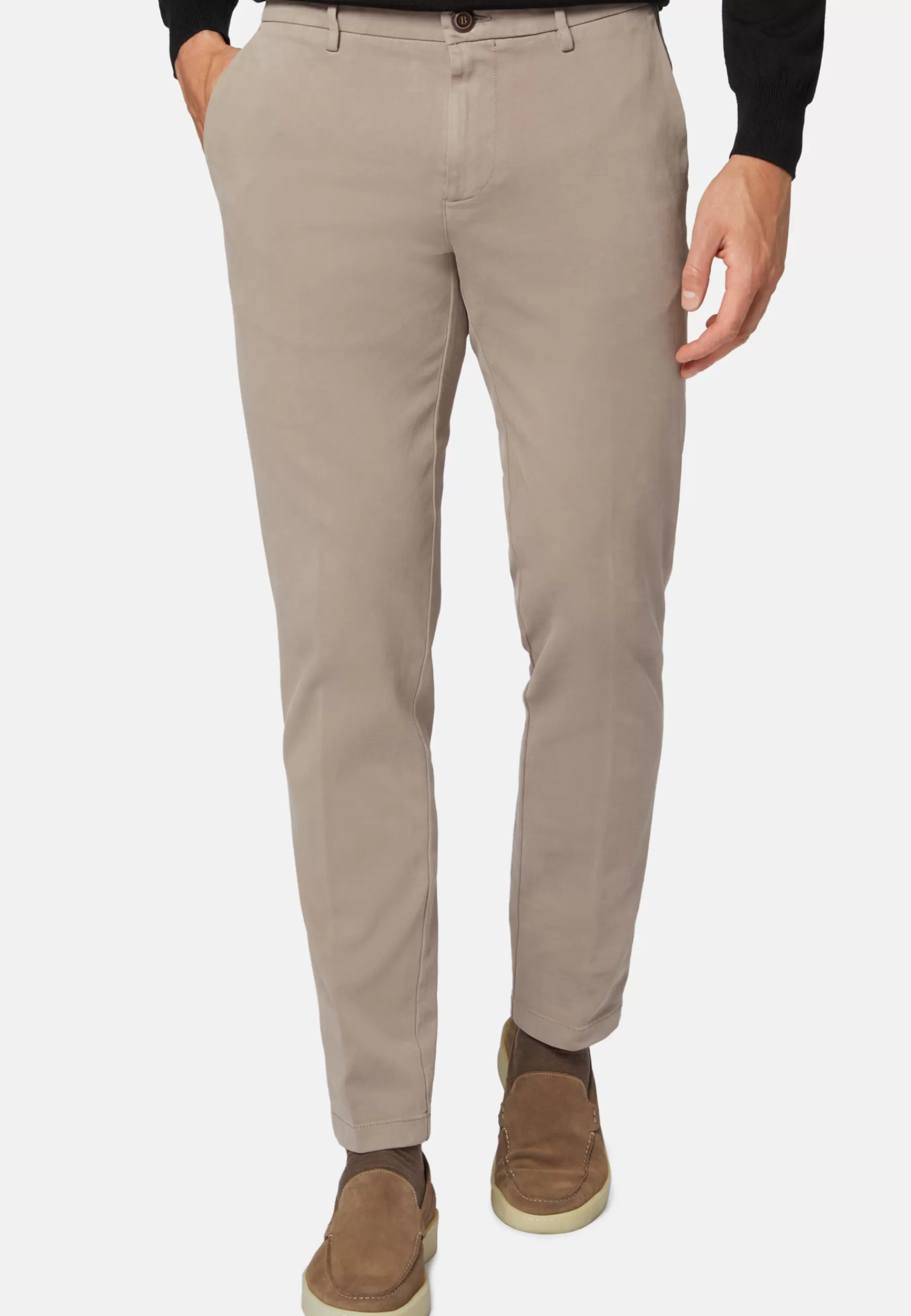 Pants^Boggi Milano Stretch Cotton Pants Taupe