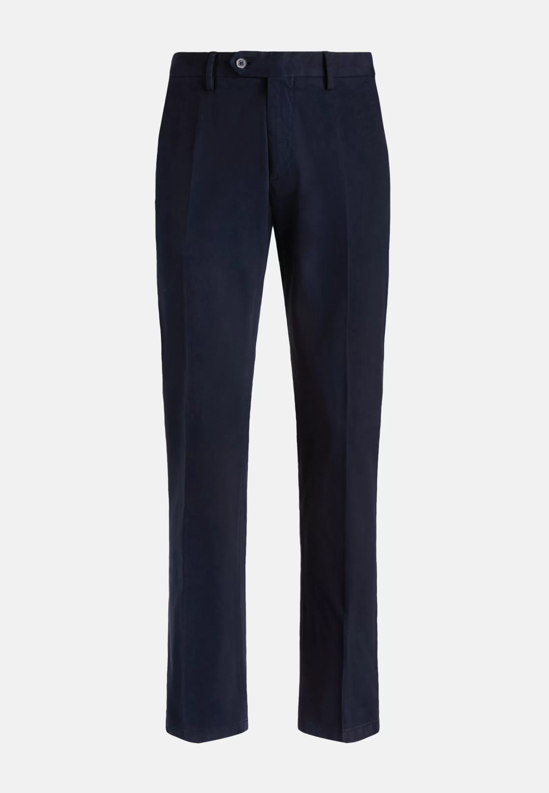 Pants^Boggi Milano Stretch Cotton Pants Navy blue