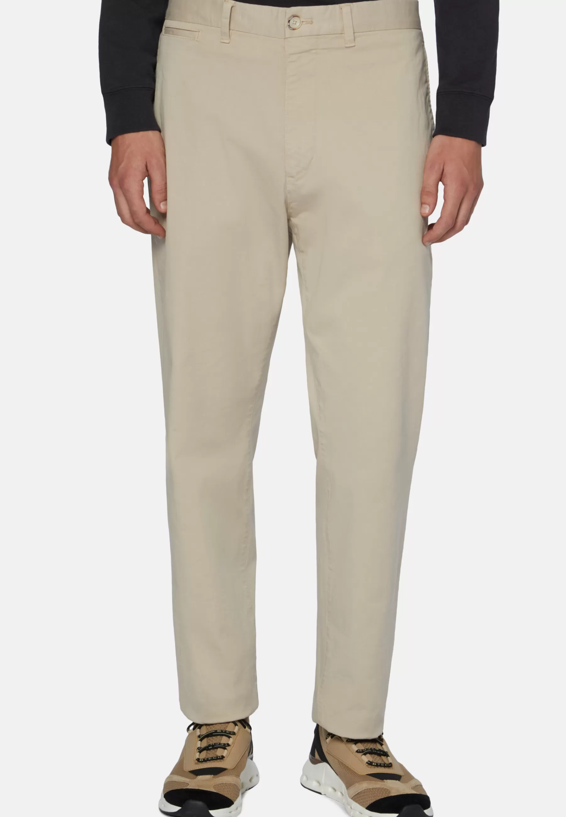 Pants^Boggi Milano Stretch Cotton Pants Beige