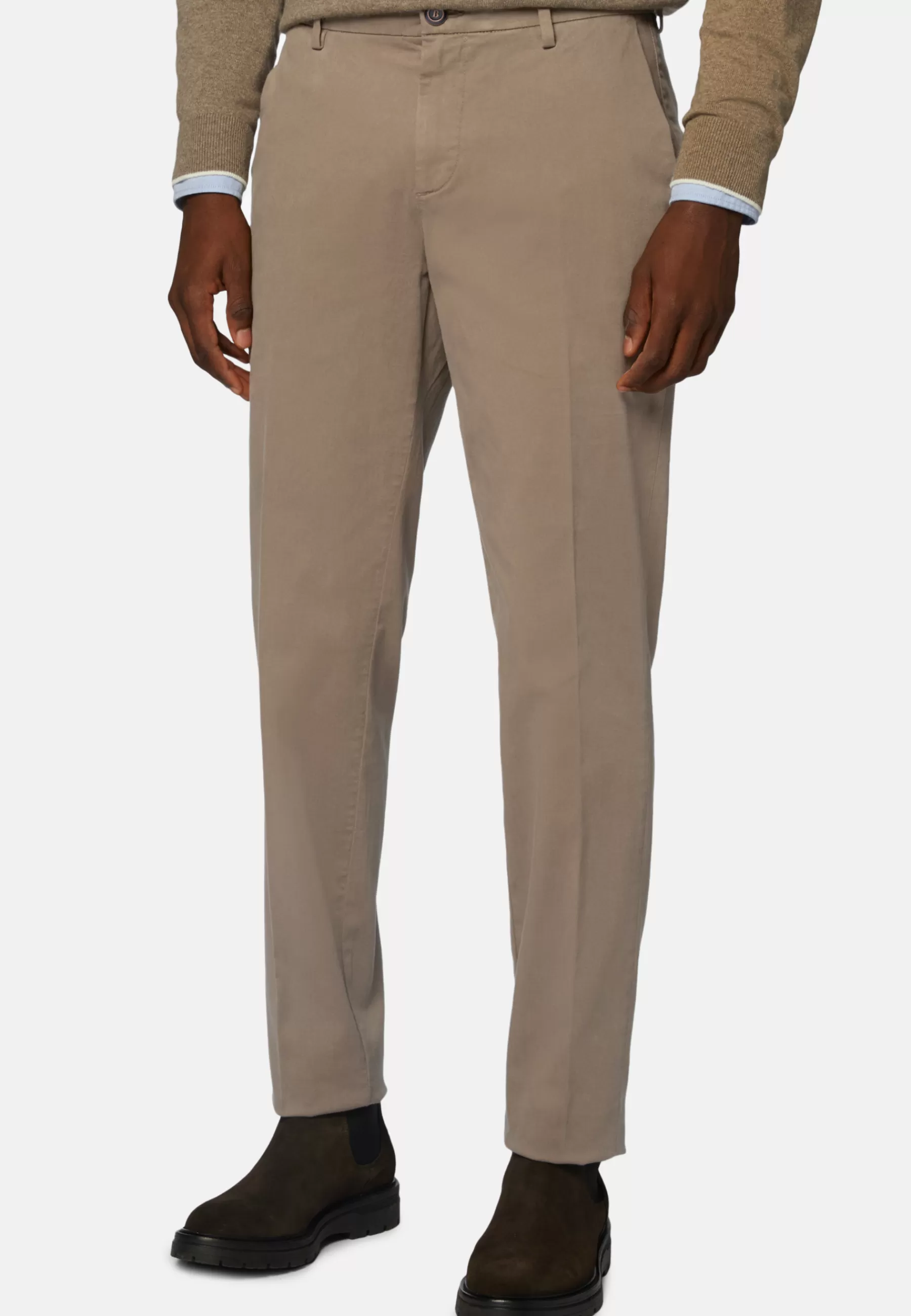 Pants^Boggi Milano Stretch Cotton Pants Taupe