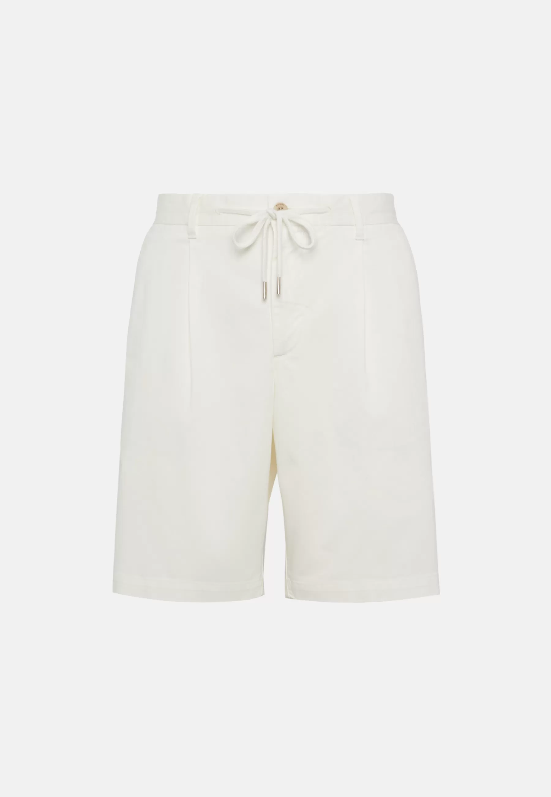 Bermuda^Boggi Milano Stretch Cotton Summer Bermuda Shorts Cream