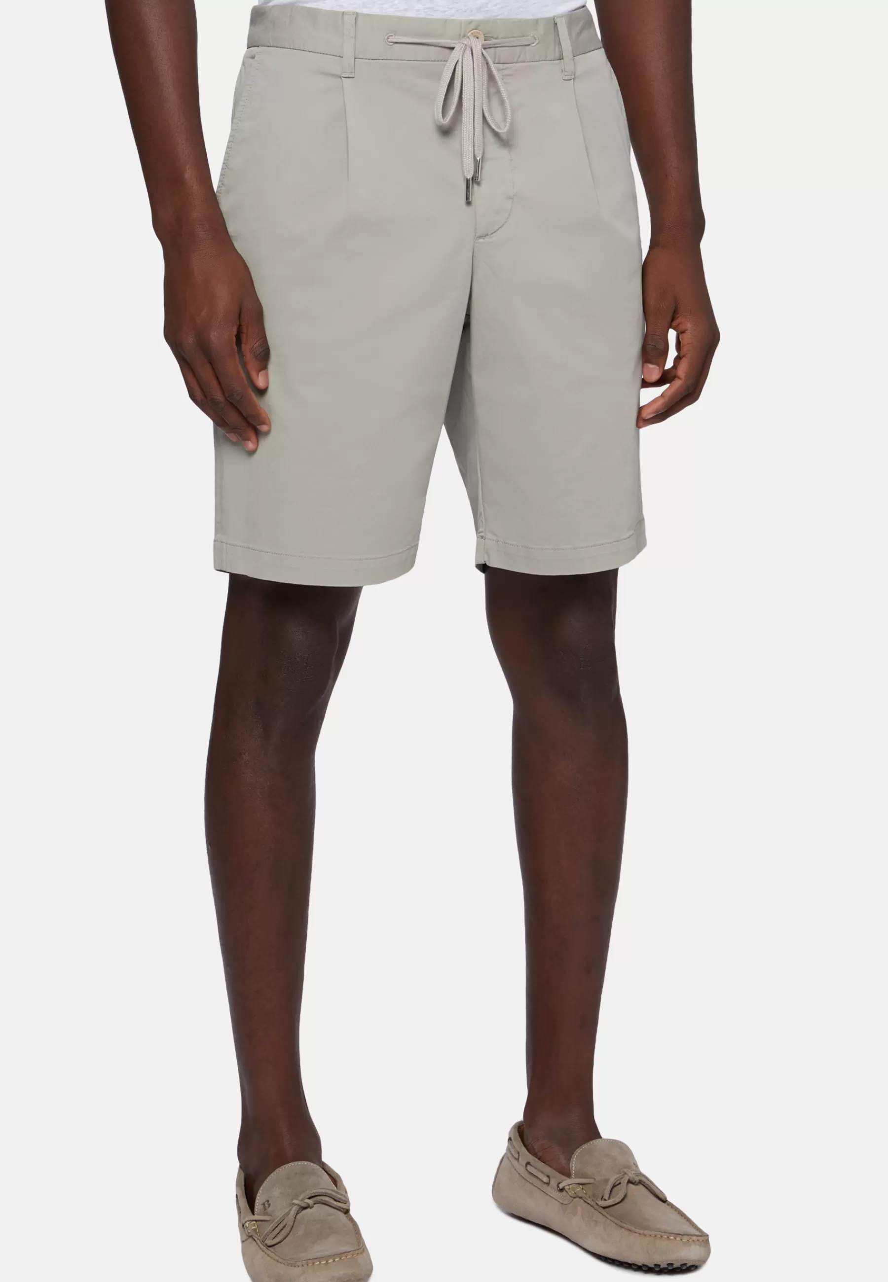 Bermuda^Boggi Milano Stretch Cotton Summer Bermuda Shorts Green